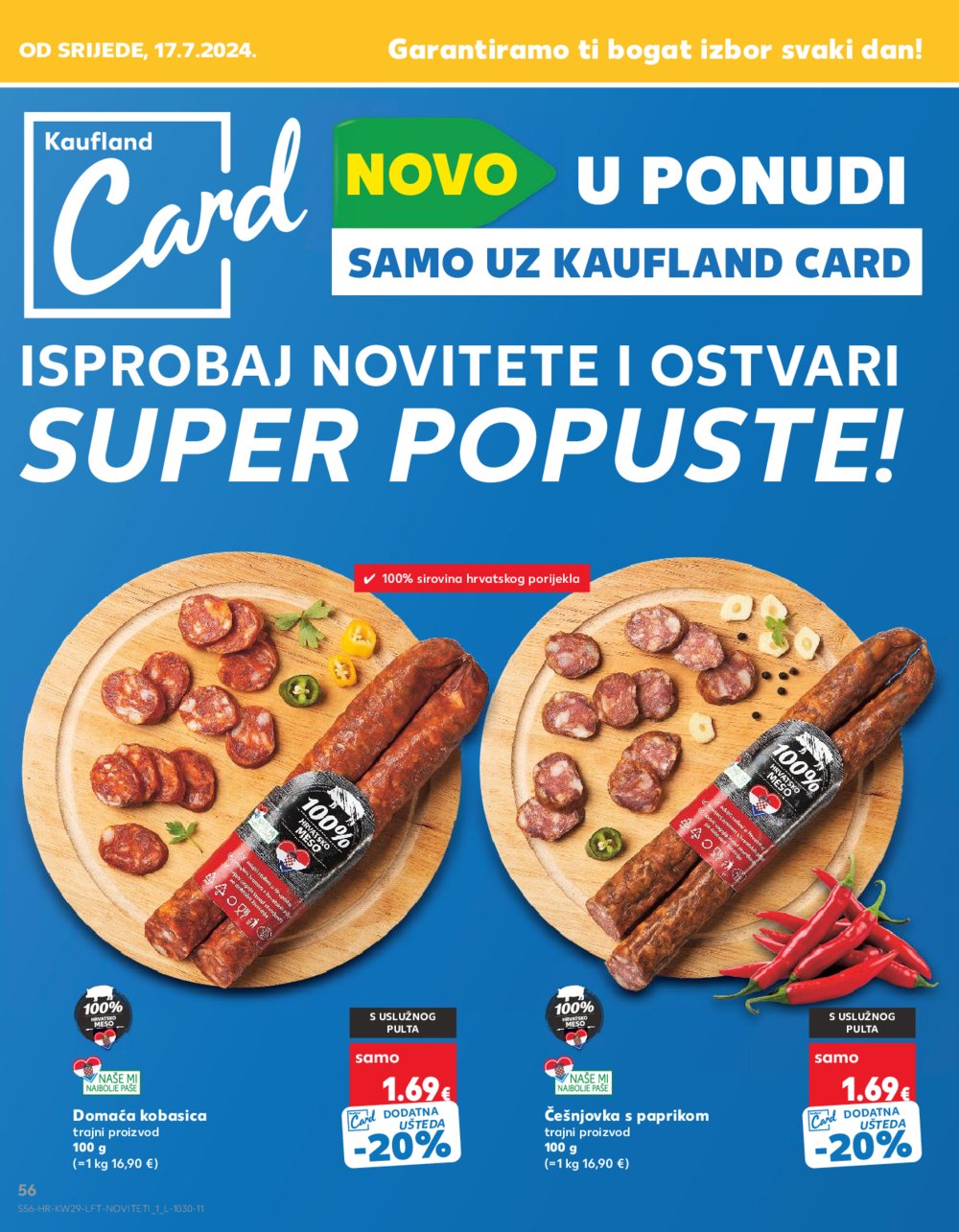 Kaufland katalog Akcija 17.07.-23.07.2024. Zadar, Šibenik, Pula, Umag, Biograd na moru, Trogir