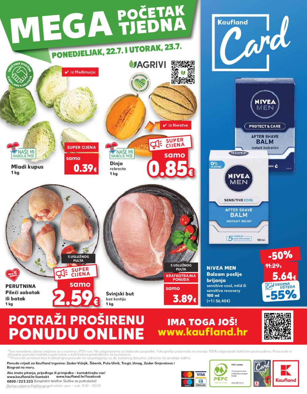 Kaufland katalog Akcija 17.07.-23.07.2024. Zadar, Šibenik, Pula, Umag, Biograd na moru, Trogir