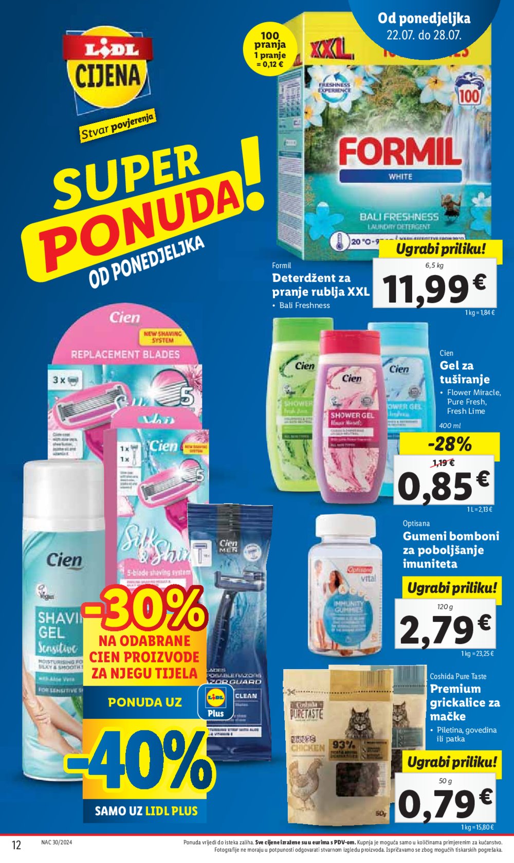 Lidl Super ponuda od ponedjeljka 22.07.-28.07.2024.