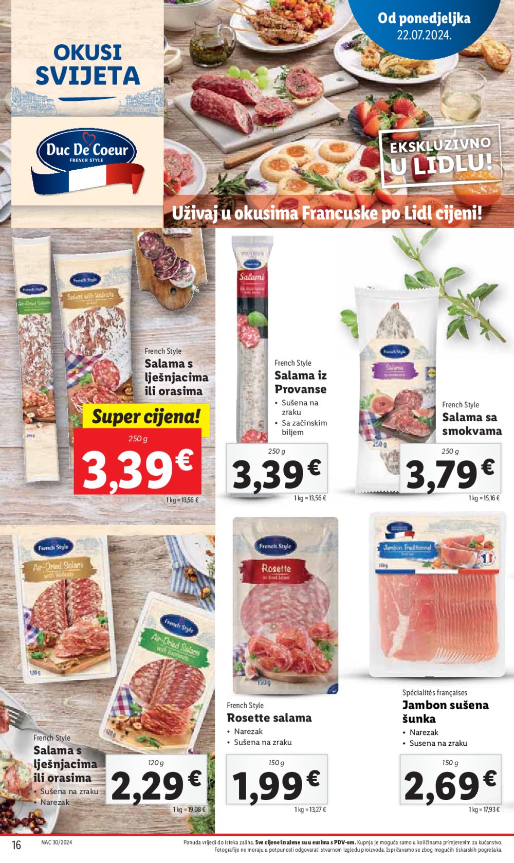 Lidl Super ponuda od ponedjeljka 22.07.-28.07.2024.