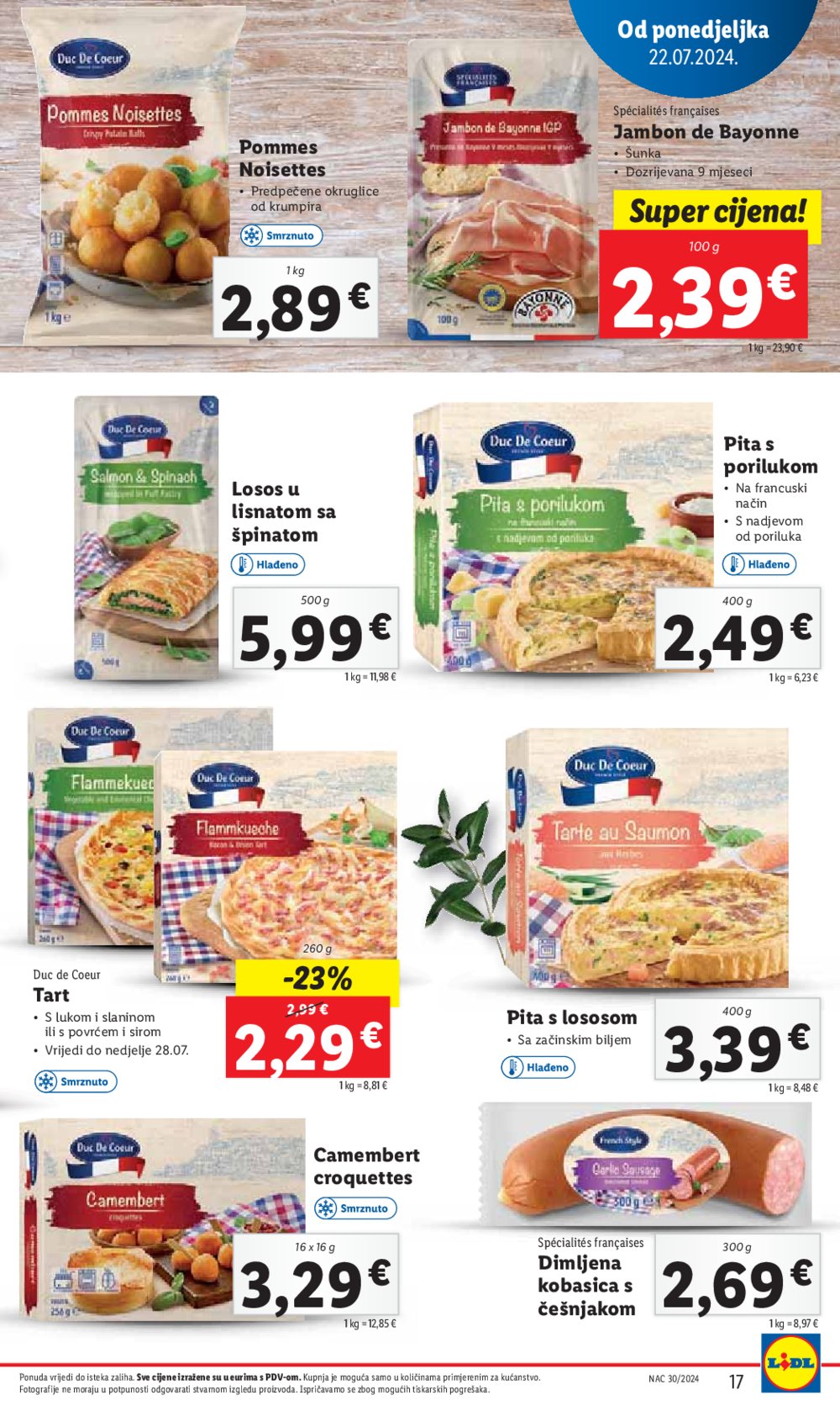 Lidl Super ponuda od ponedjeljka 22.07.-28.07.2024.