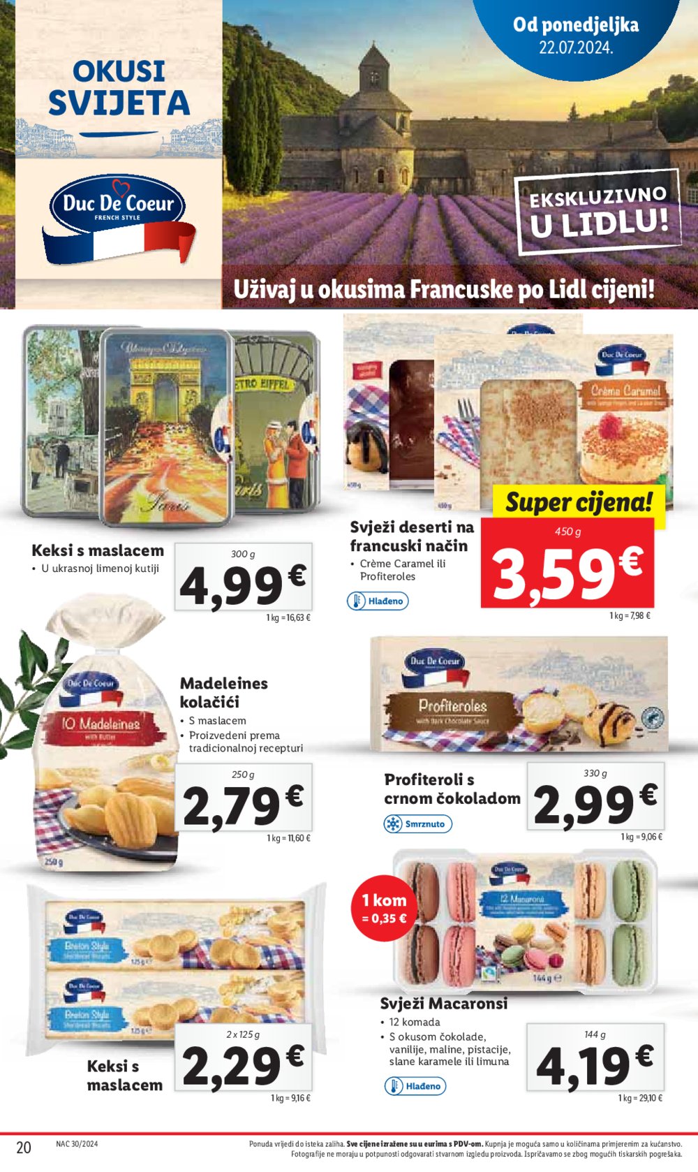 Lidl Super ponuda od ponedjeljka 22.07.-28.07.2024.