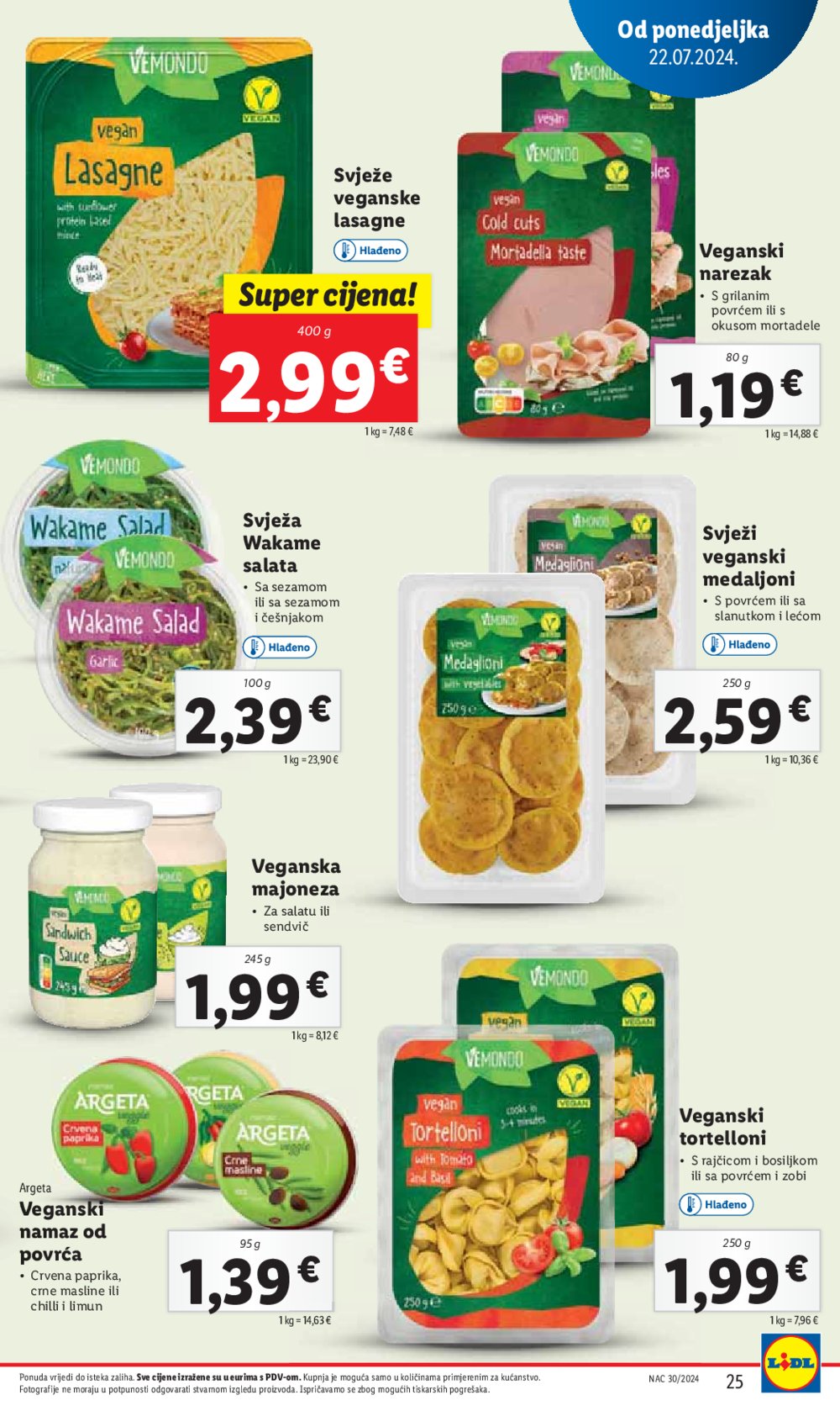 Lidl Super ponuda od ponedjeljka 22.07.-28.07.2024.