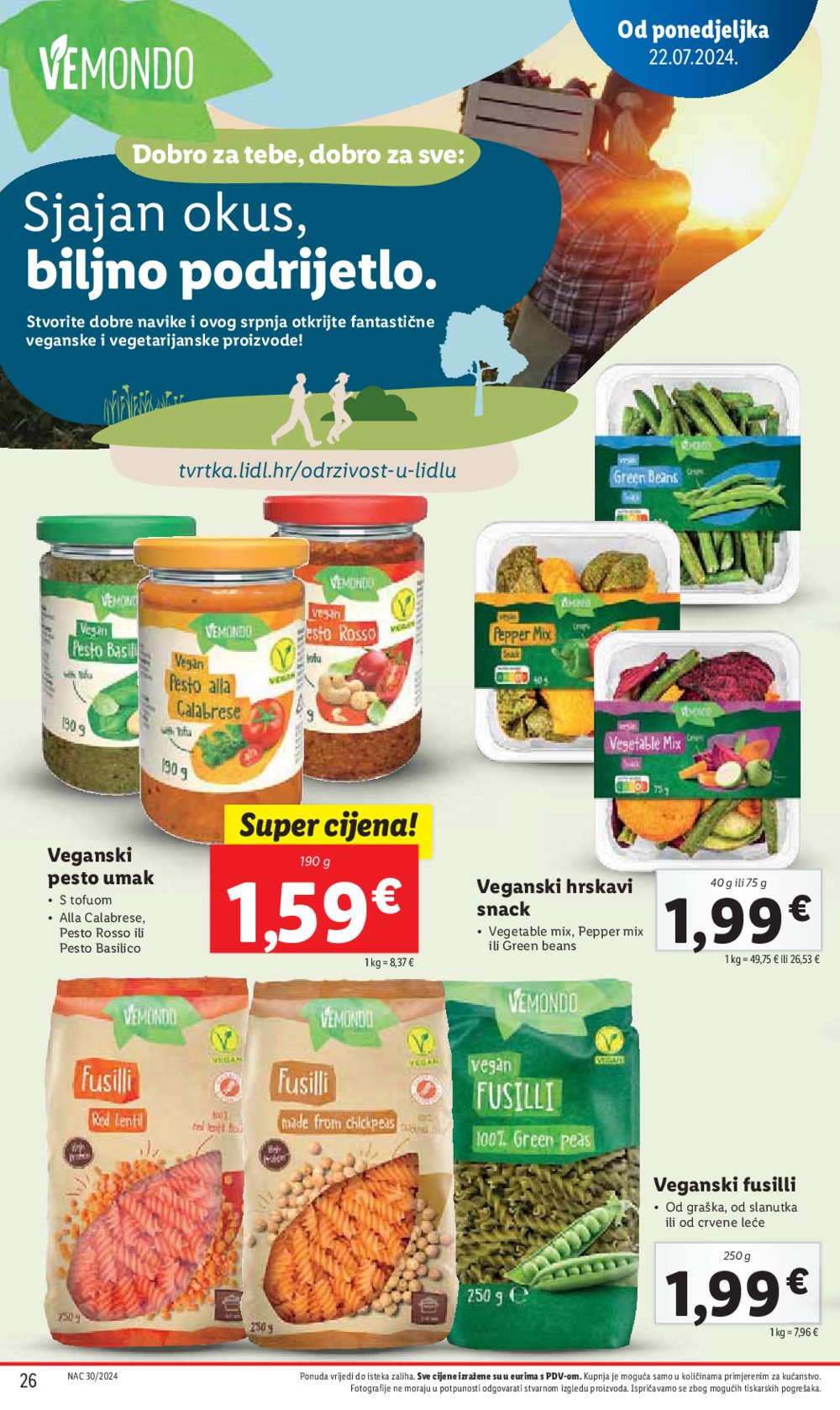 Lidl Super ponuda od ponedjeljka 22.07.-28.07.2024.