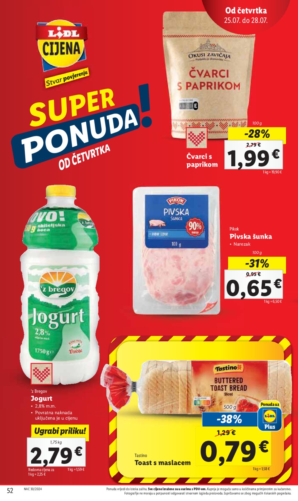 Lidl Super ponuda od ponedjeljka 22.07.-28.07.2024.