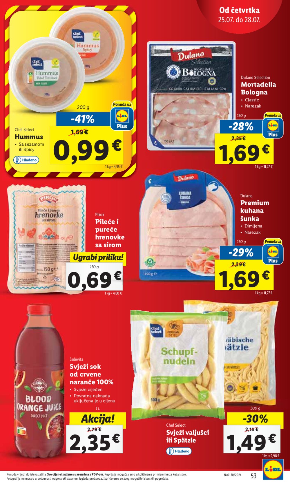 Lidl Super ponuda od ponedjeljka 22.07.-28.07.2024.