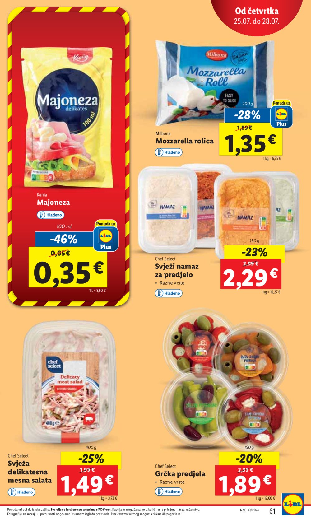 Lidl Super ponuda od ponedjeljka 22.07.-28.07.2024.