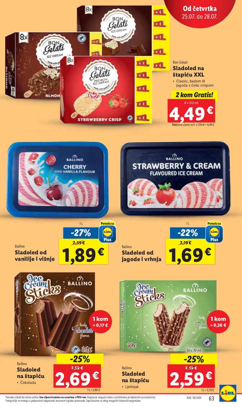 Lidl Super ponuda od ponedjeljka 22.07.-28.07.2024.