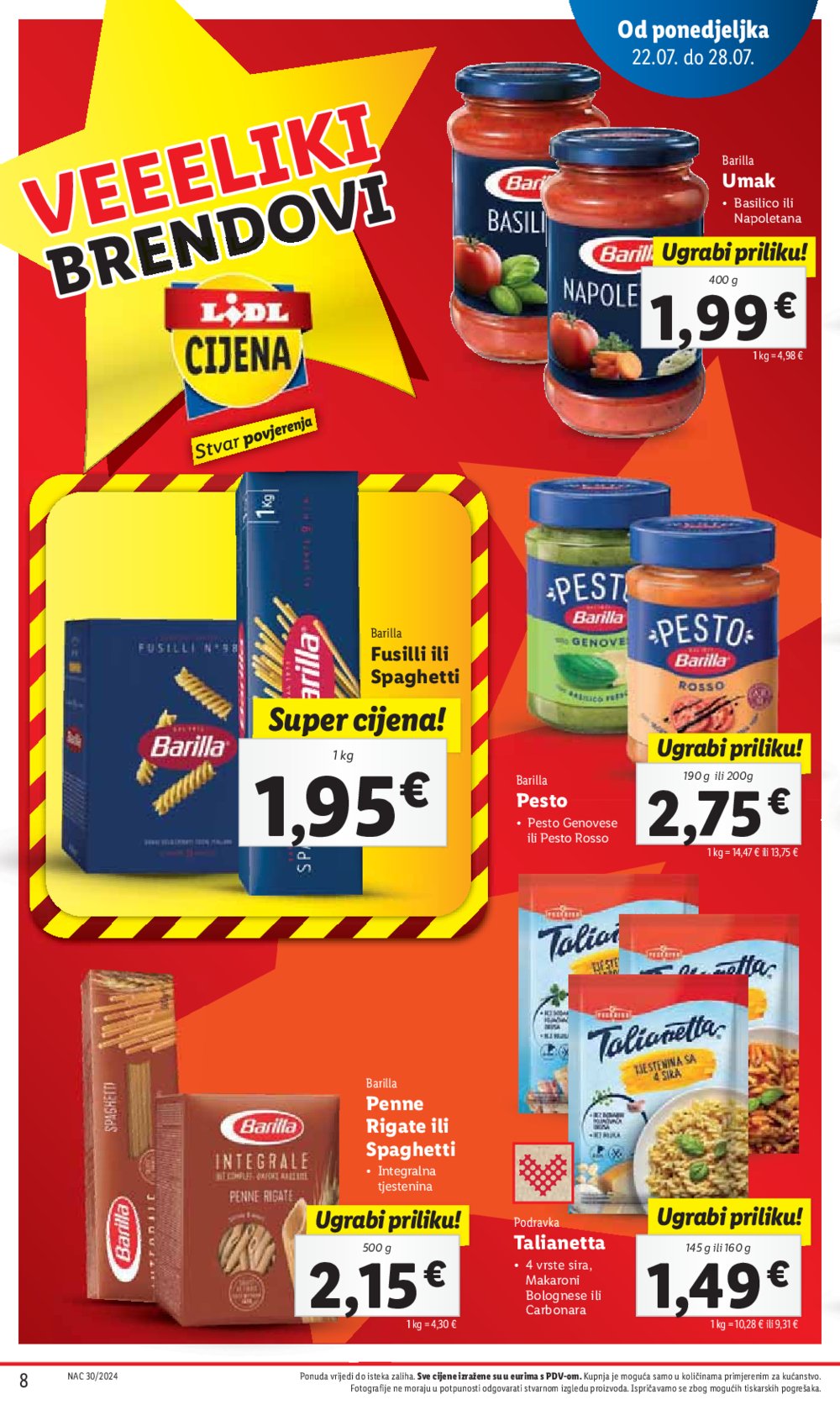 Lidl Super ponuda od ponedjeljka 22.07.-28.07.2024.