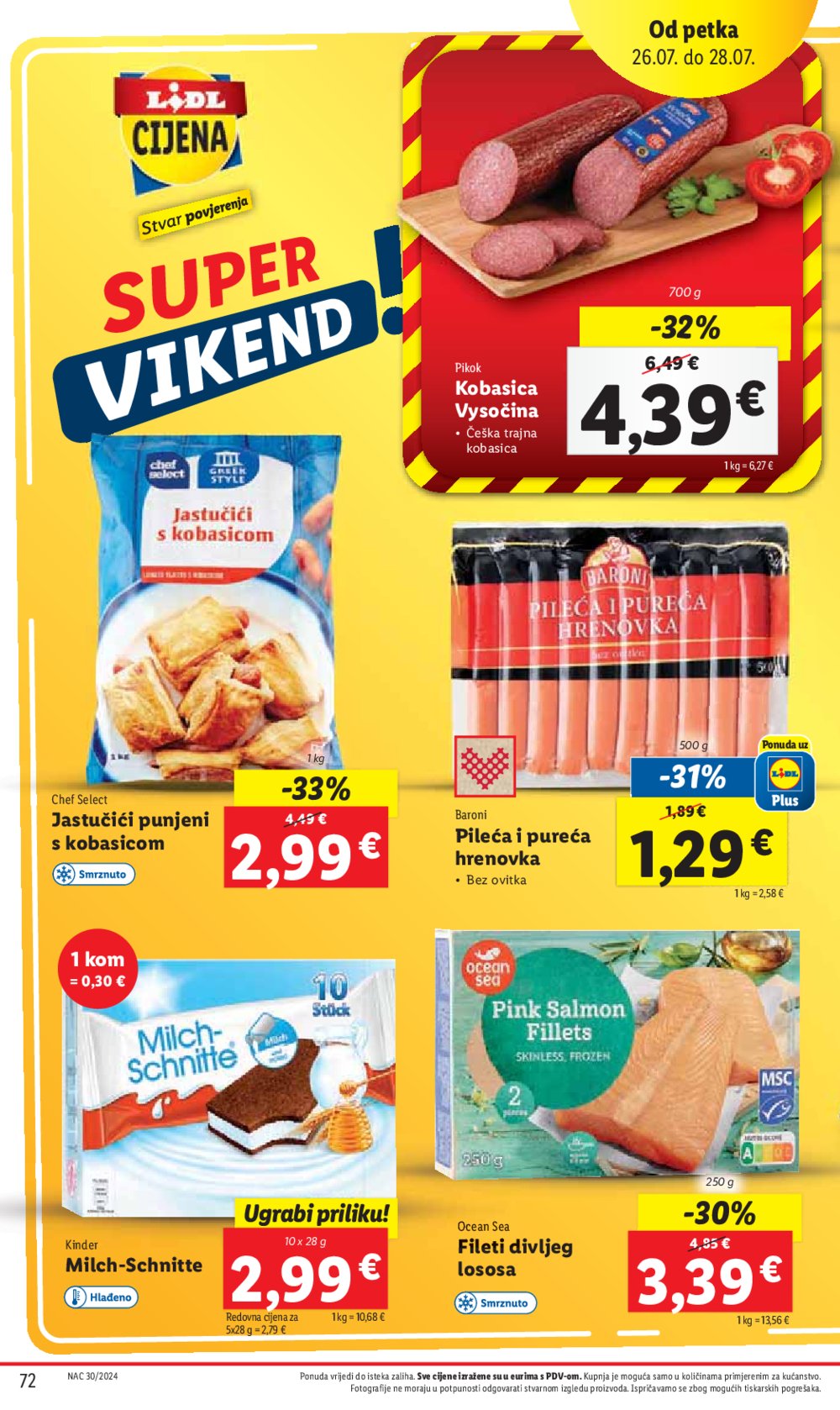 Lidl Super ponuda od ponedjeljka 22.07.-28.07.2024.