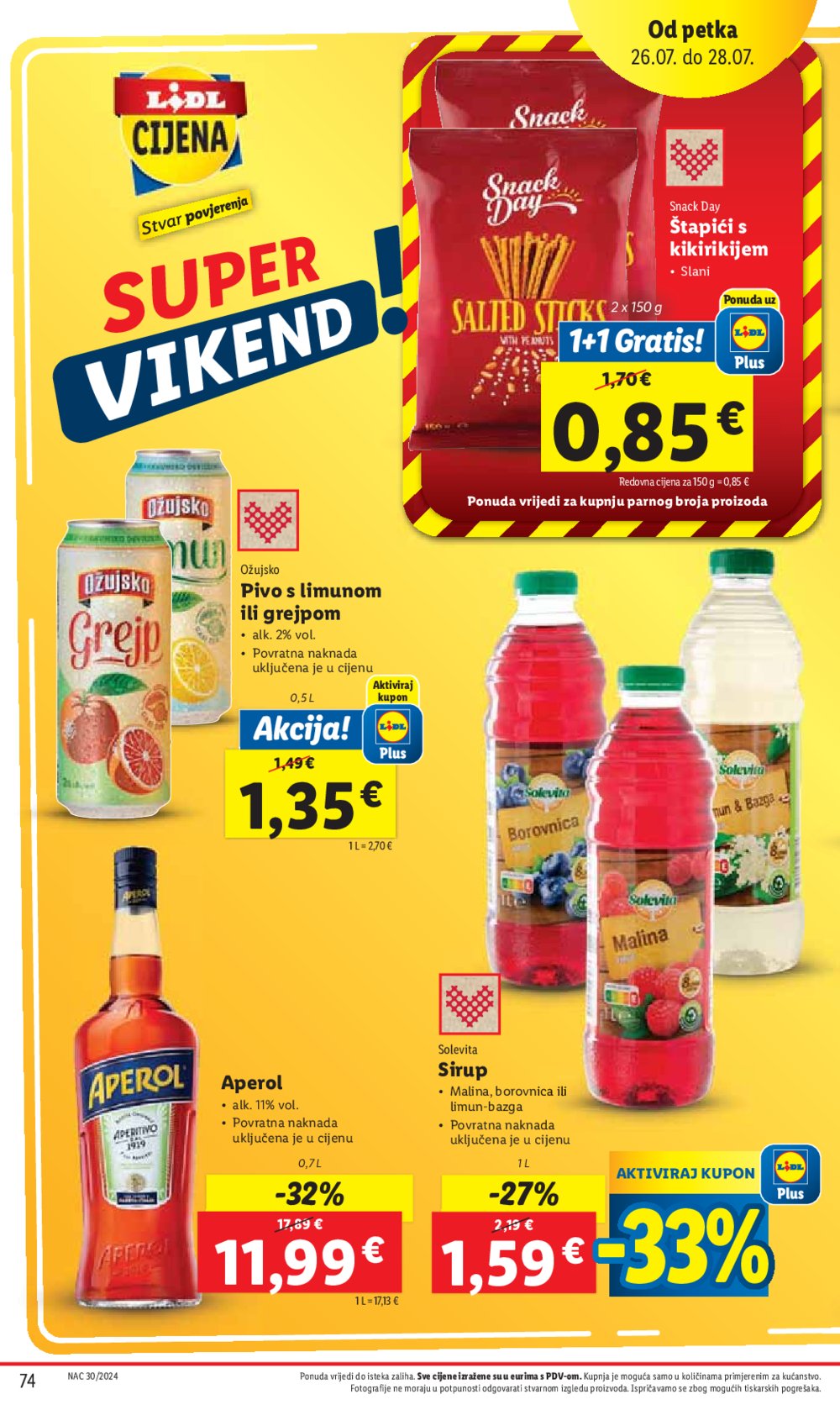 Lidl Super ponuda od ponedjeljka 22.07.-28.07.2024.