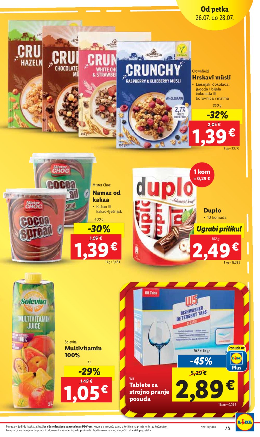 Lidl Super ponuda od ponedjeljka 22.07.-28.07.2024.