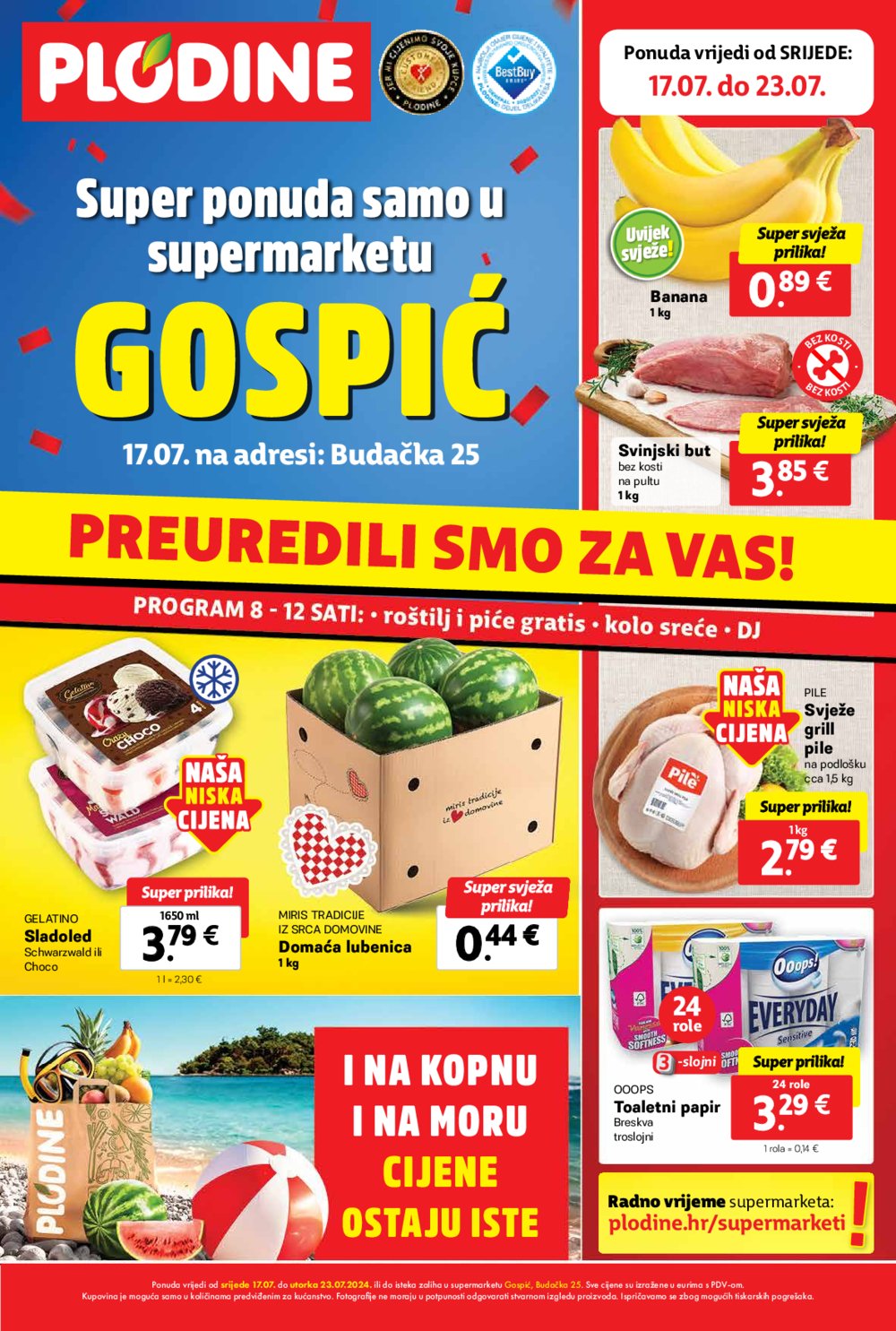 Plodine katalog Otvorenje Gospić 17.07.-23.07.2024.