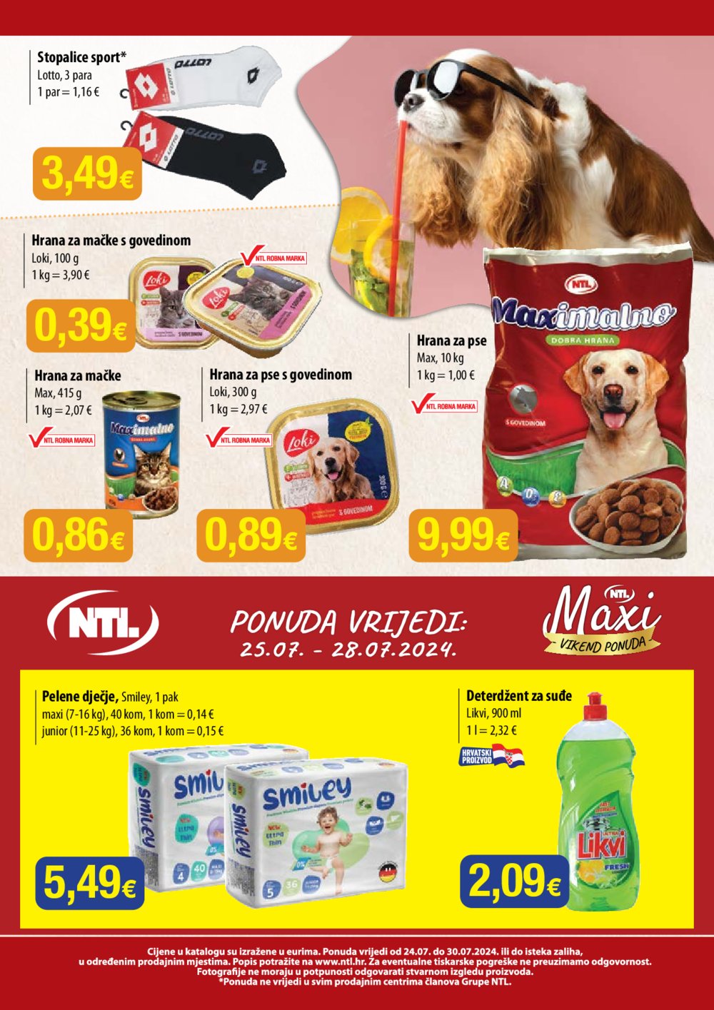 Bakmaz katalog NTL Maxi Tjedna ponuda 24.07.-30.07.2024.