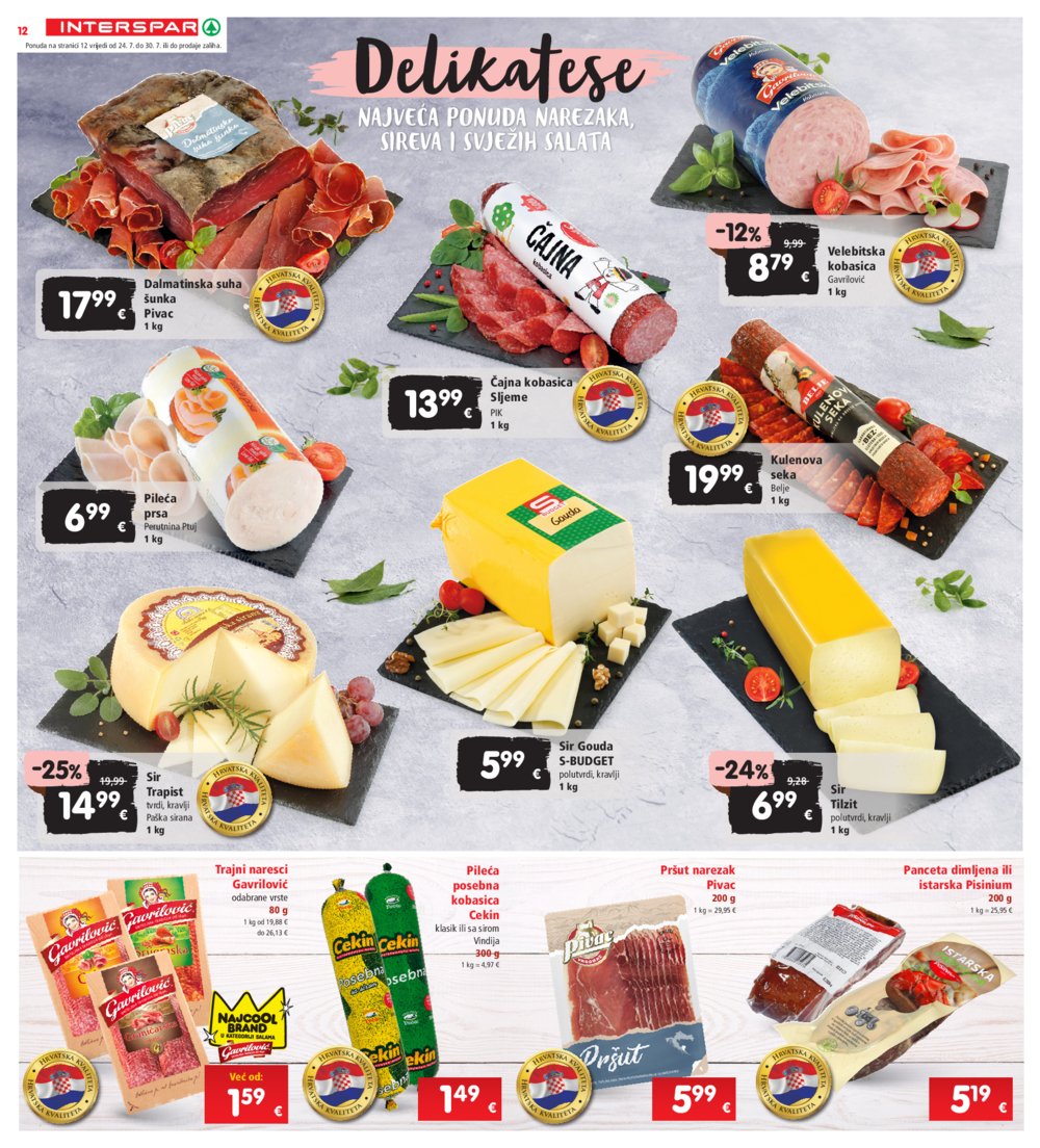 INTERSPAR katalog Akcija 24.07.-30.07.2024.