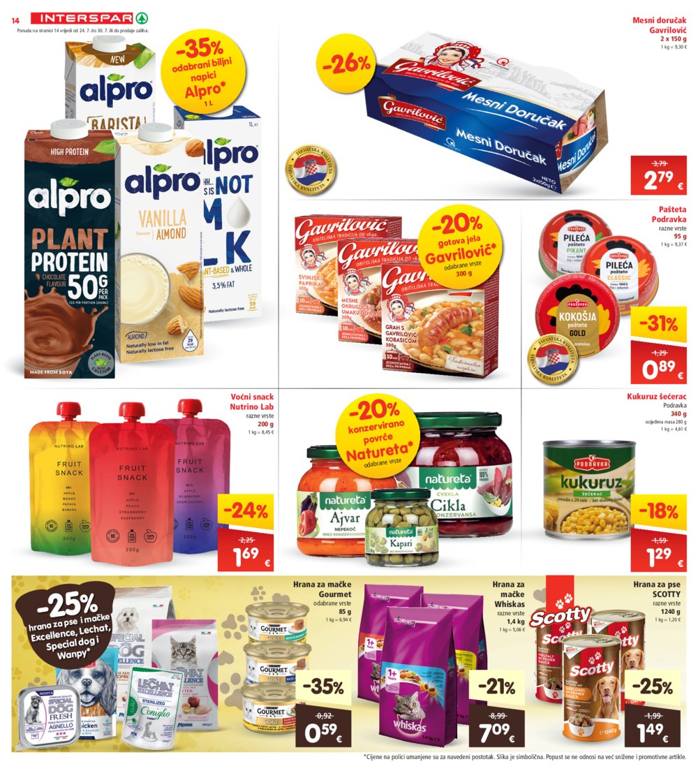 INTERSPAR katalog Akcija 24.07.-30.07.2024.