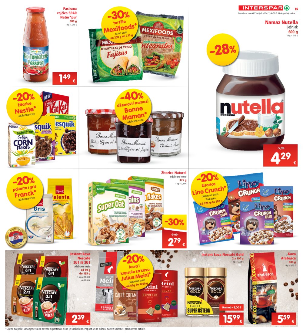 INTERSPAR katalog Akcija 24.07.-30.07.2024.