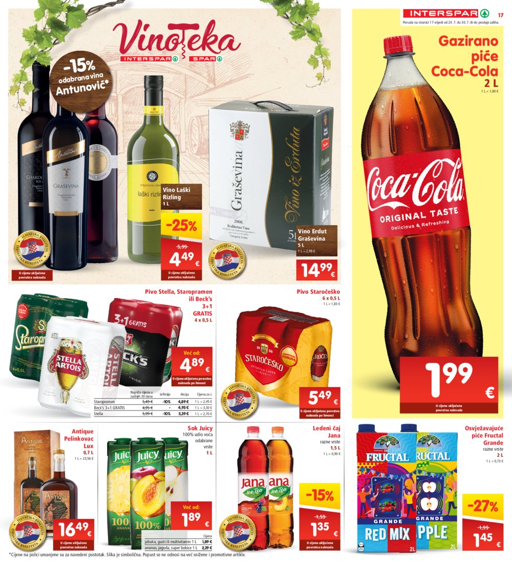 INTERSPAR katalog Akcija 24.07.-30.07.2024.