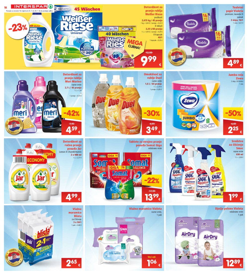 INTERSPAR katalog Akcija 24.07.-30.07.2024.