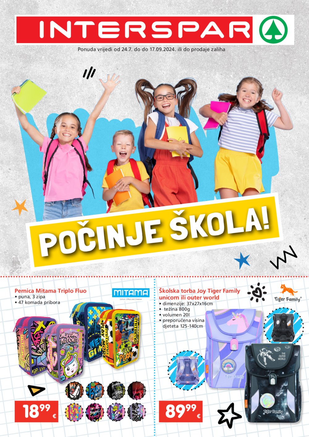 INTERSPAR katalog Počinje škola 24.07.-17.09.2024.