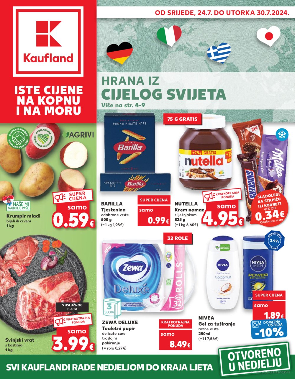 Kaufland katalog Akcija 24.07.-30.07.2024. Odabrane poslovnice