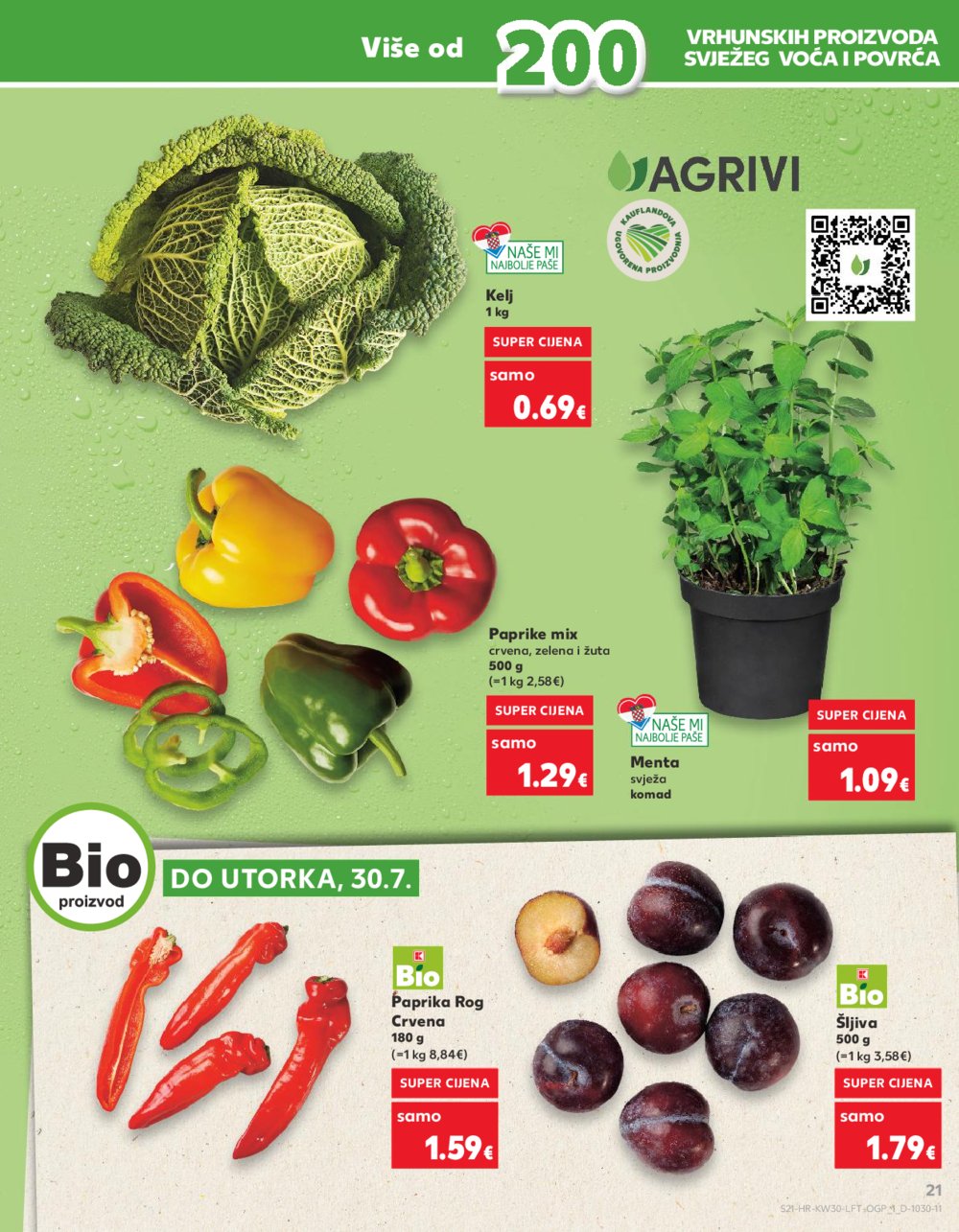 Kaufland katalog Akcija 24.07.-30.07.2024. Odabrane poslovnice