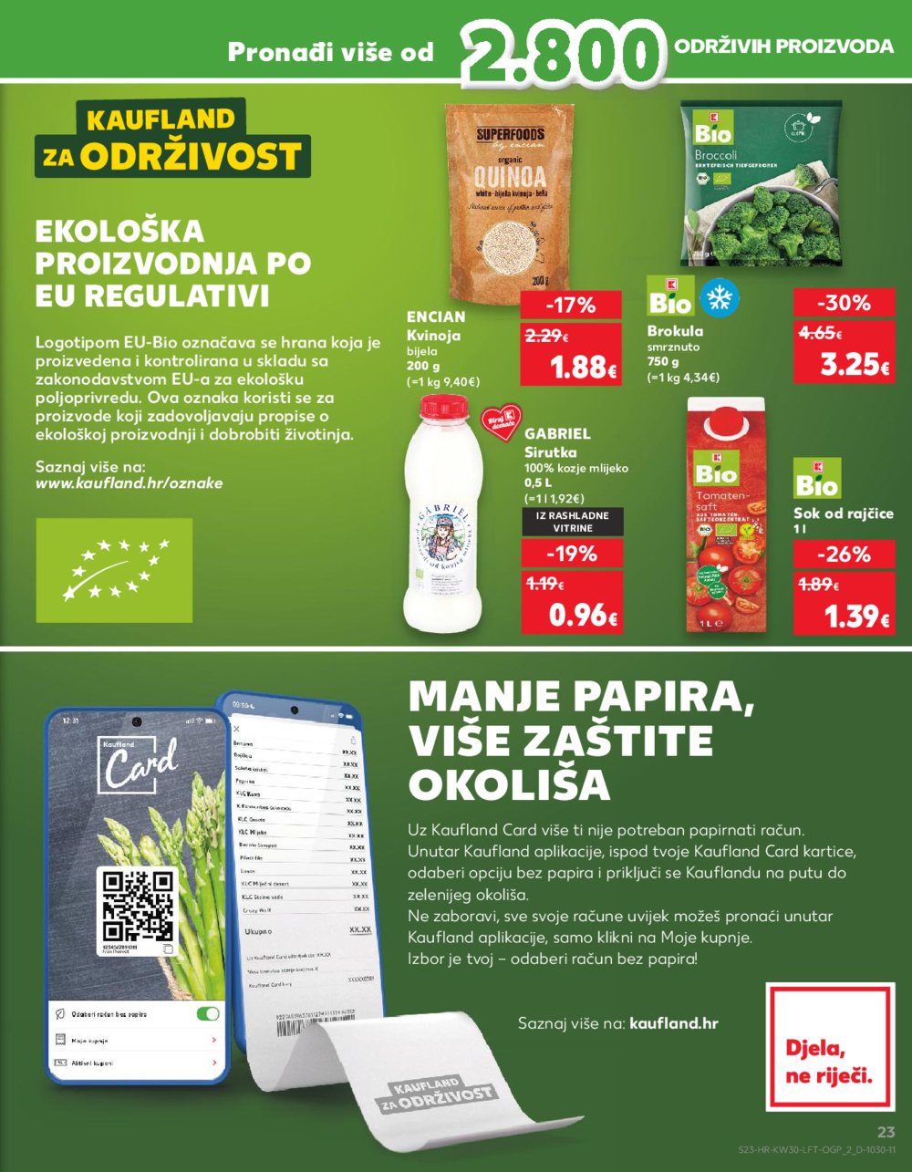 Kaufland katalog Akcija 24.07.-30.07.2024. Odabrane poslovnice