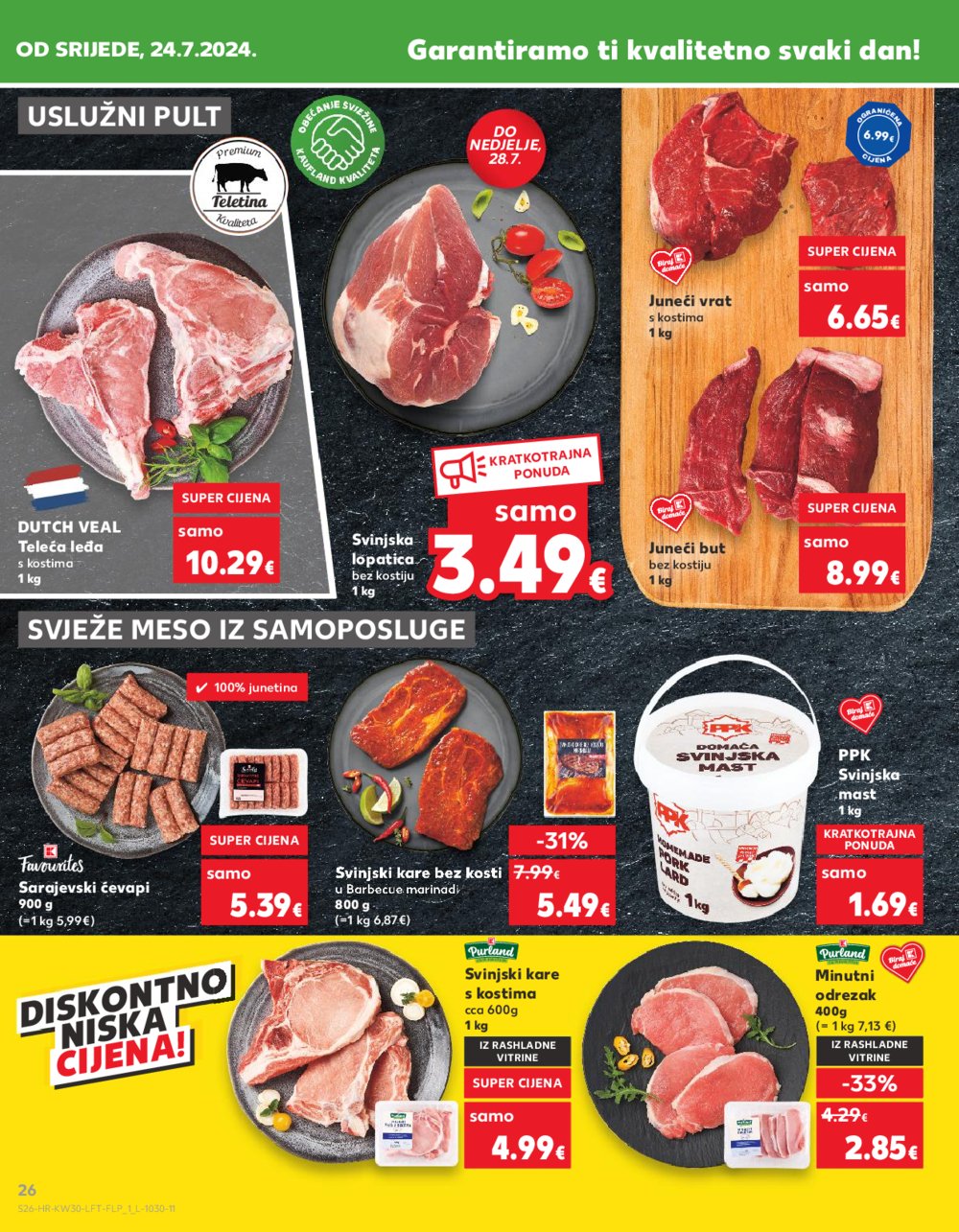 Kaufland katalog Akcija 24.07.-30.07.2024. Odabrane poslovnice