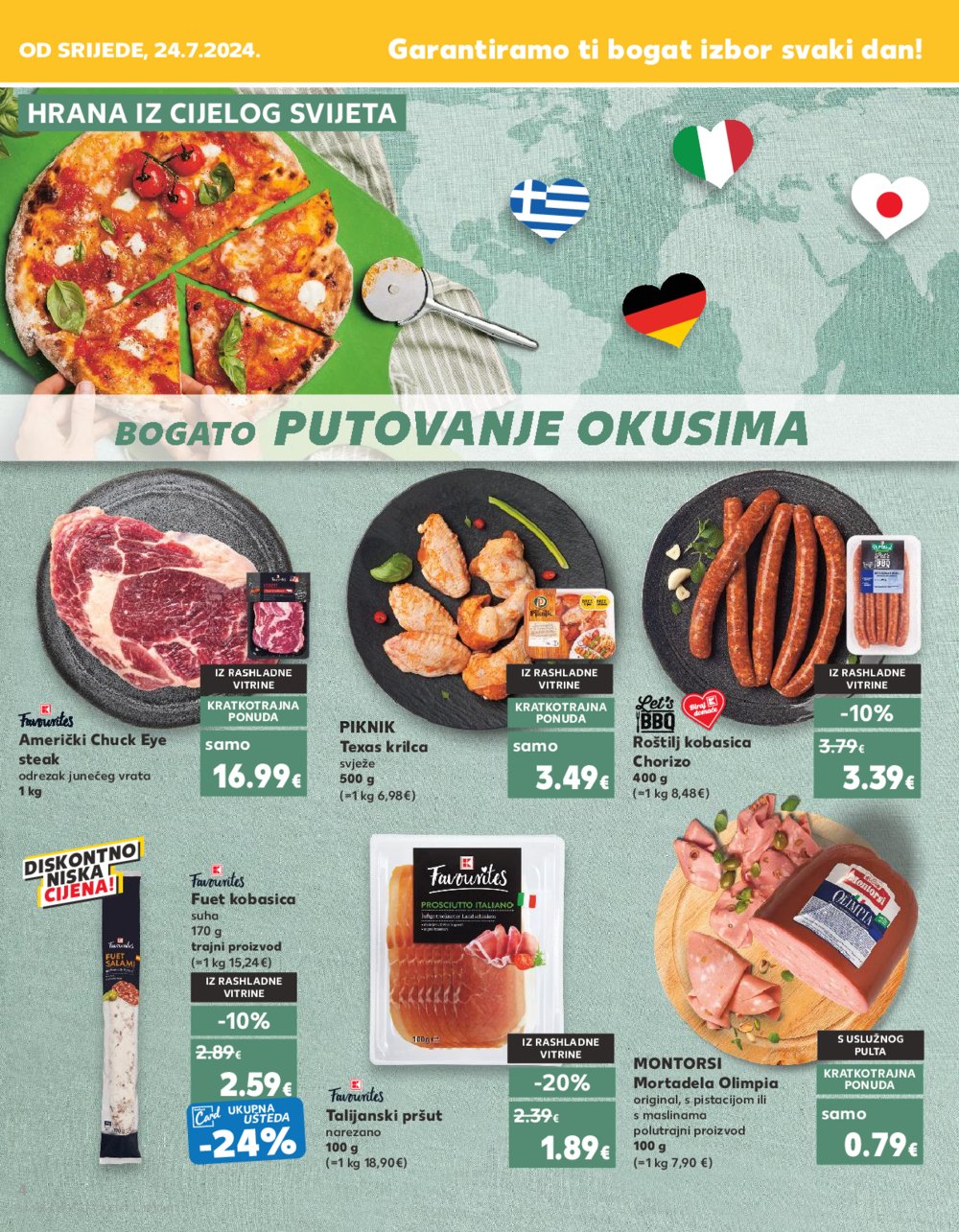 Kaufland katalog Akcija 24.07.-30.07.2024. Odabrane poslovnice