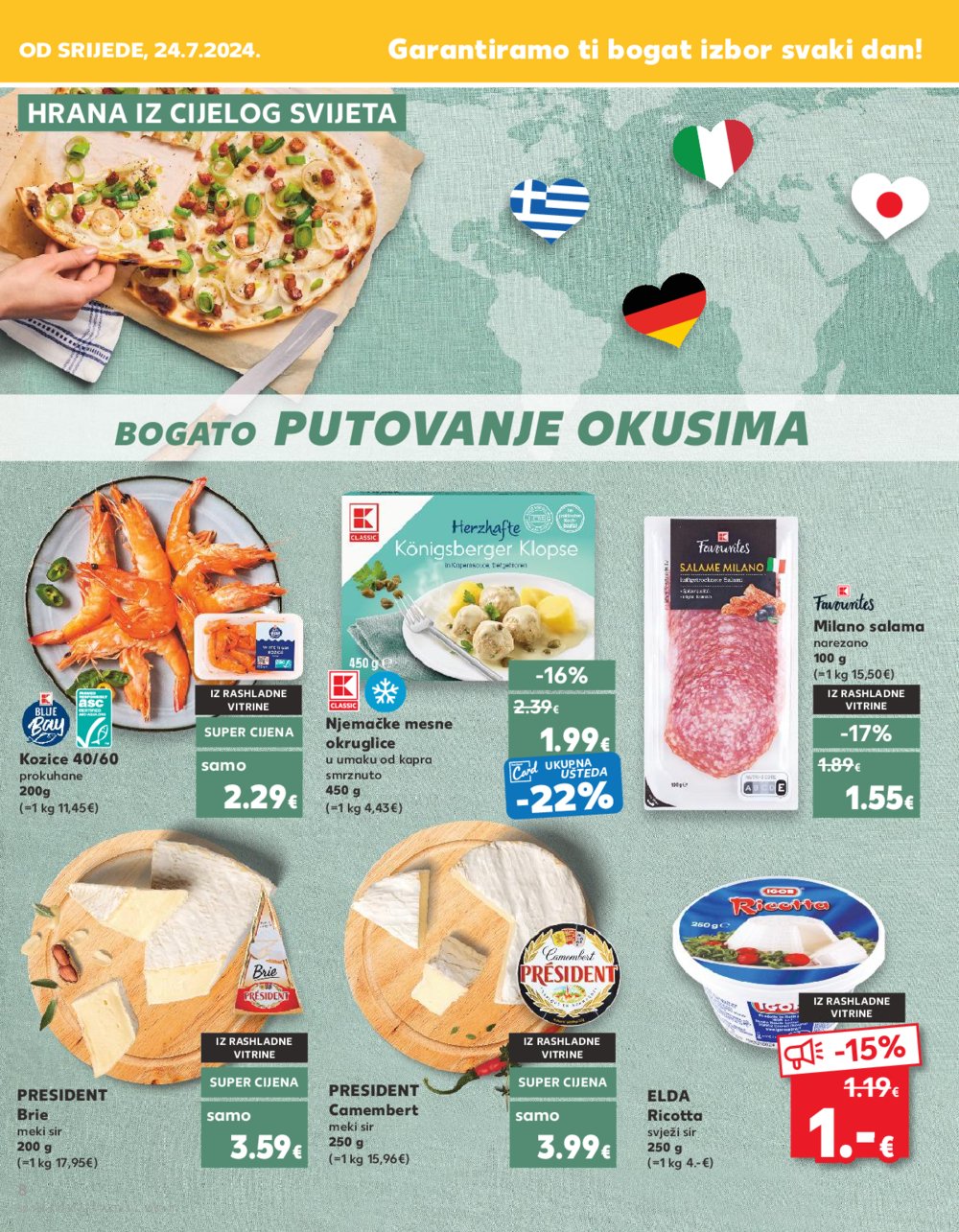 Kaufland katalog Akcija 24.07.-30.07.2024. Odabrane poslovnice