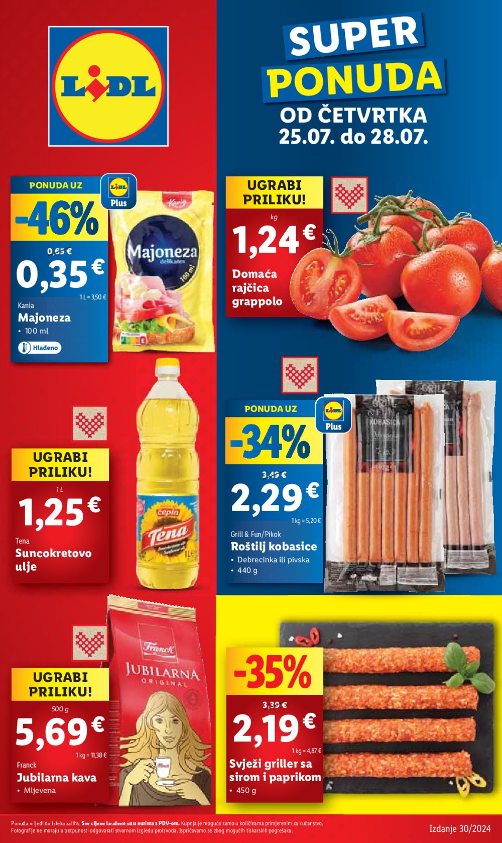 Lidl katalog Super ponuda od četvrtka 25.07.-28.07.2024.