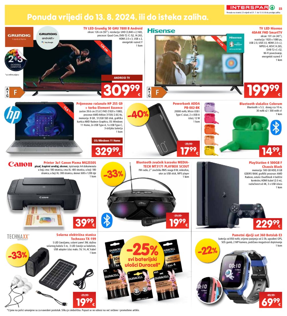 INTERSPAR katalog Akcija 31.07.-06.08.2024.