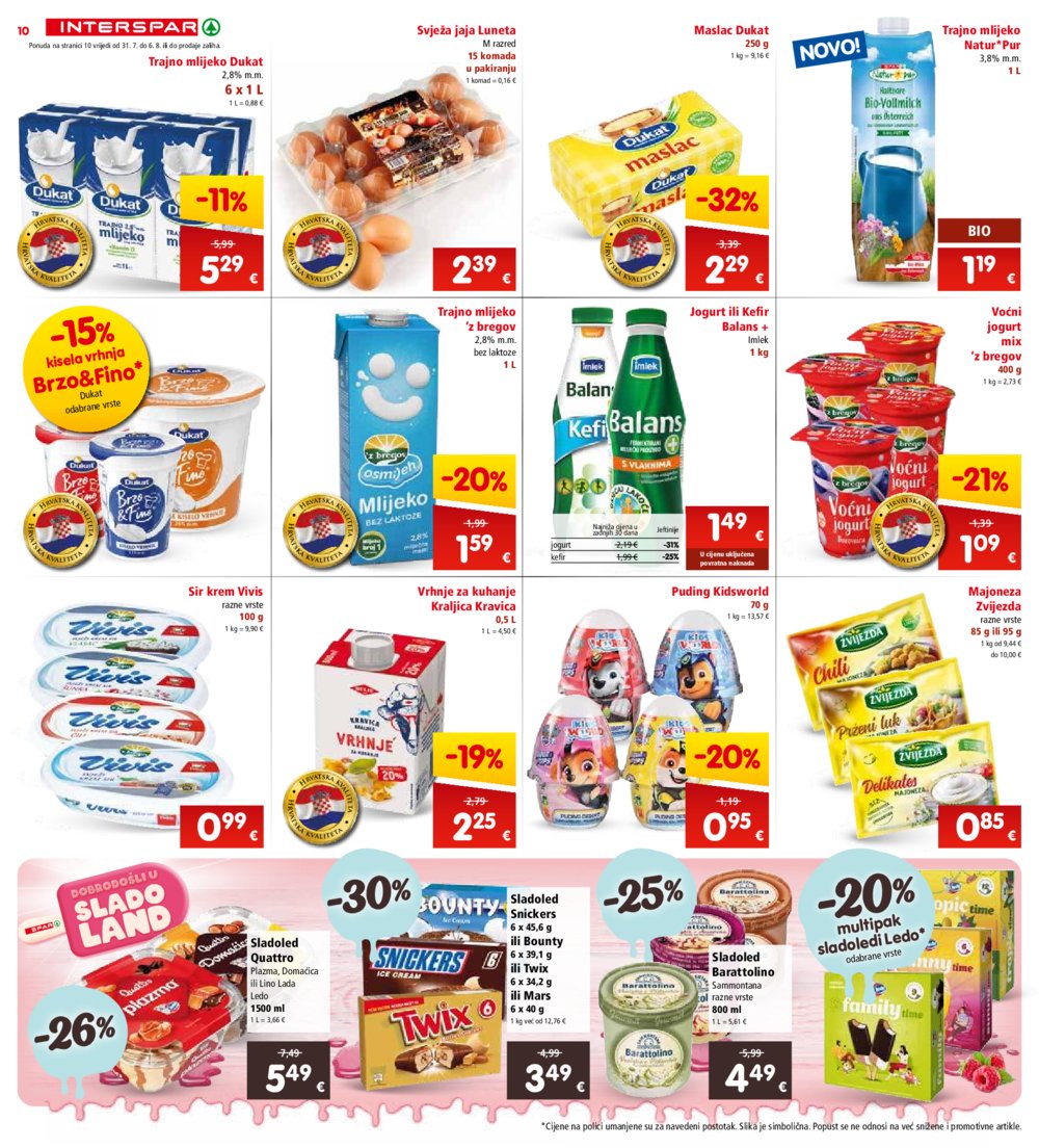 INTERSPAR katalog Akcija 31.07.-06.08.2024.