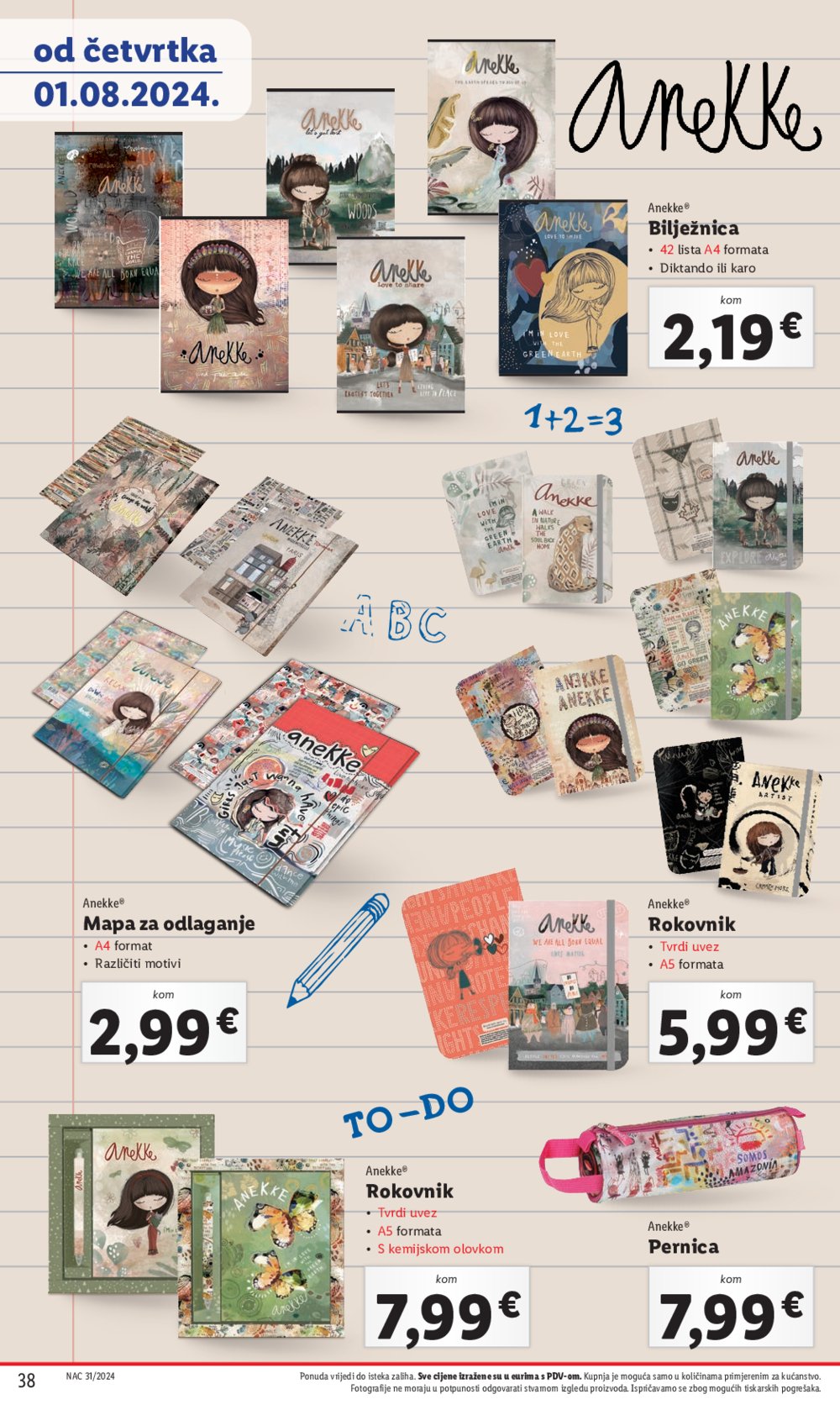 Lidl katalog Pripreme za novu školsku godinu 01.08.2024.