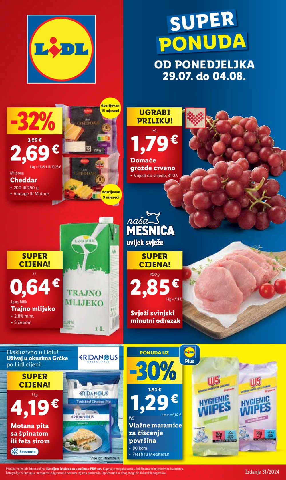 Lidl katalog Super ponuda od Ponedjeljka 29.07.-04.08.2024.