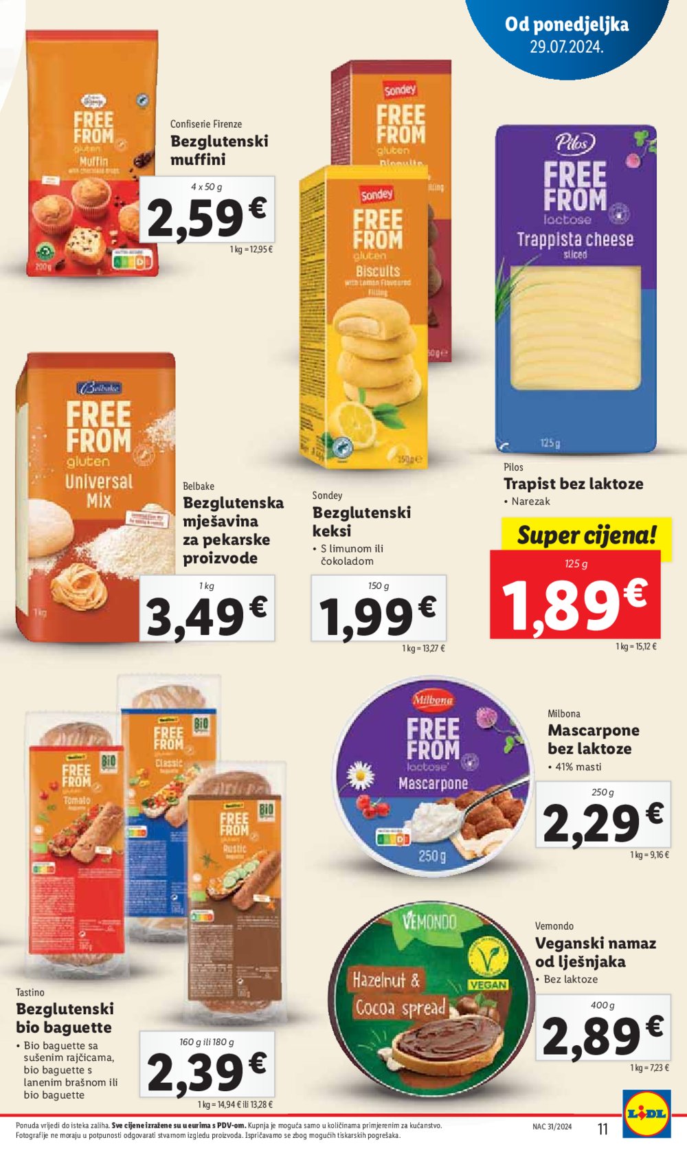 Lidl katalog Super ponuda od Ponedjeljka 29.07.-04.08.2024.