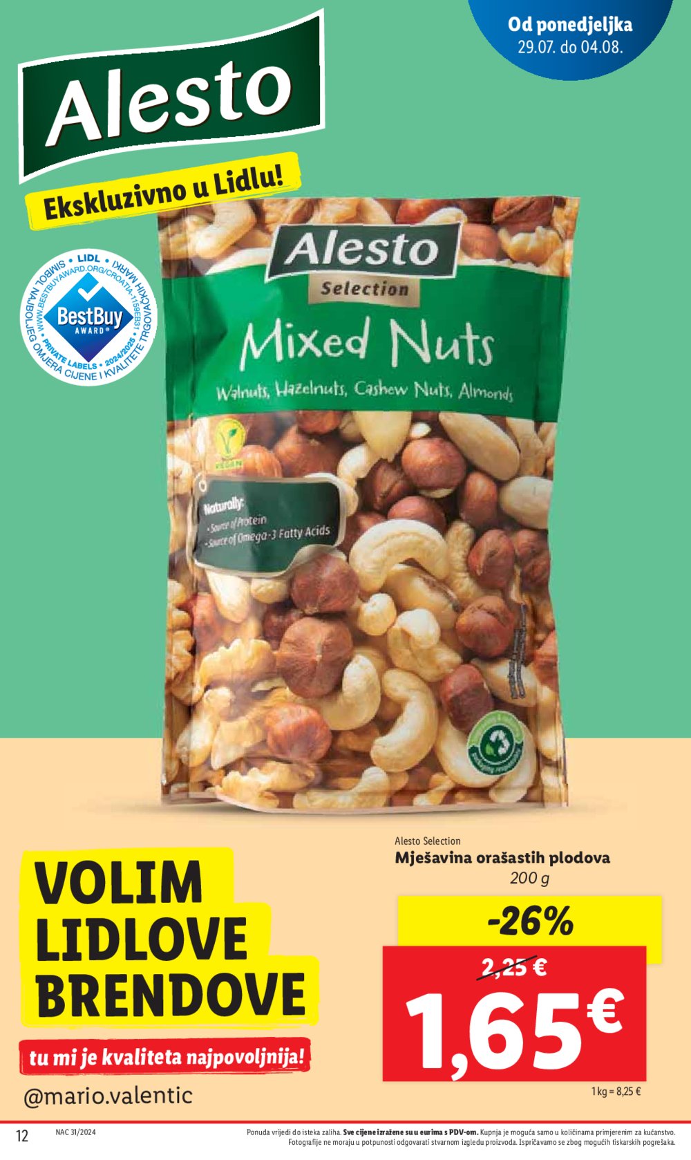 Lidl katalog Super ponuda od Ponedjeljka 29.07.-04.08.2024.