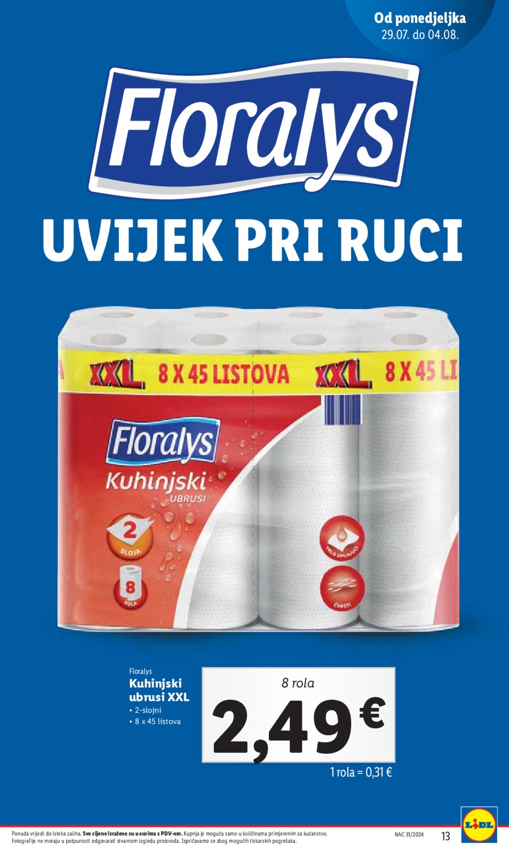 Lidl katalog Super ponuda od Ponedjeljka 29.07.-04.08.2024.