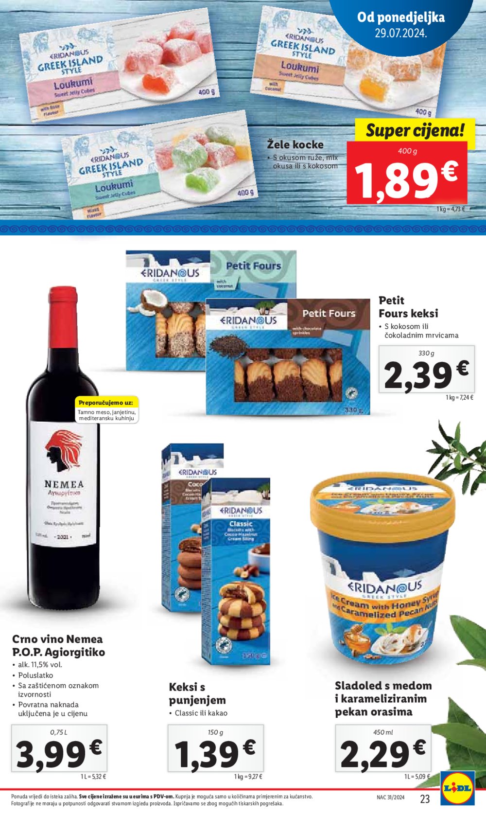 Lidl katalog Super ponuda od Ponedjeljka 29.07.-04.08.2024.