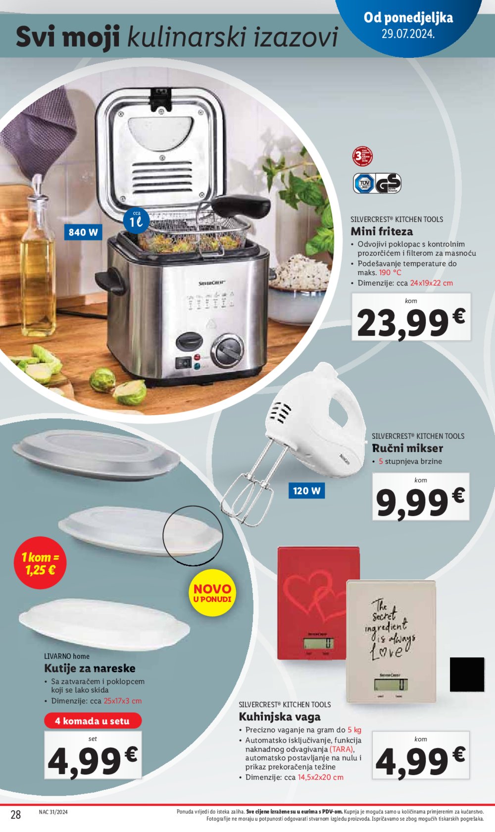 Lidl katalog Super ponuda od Ponedjeljka 29.07.-04.08.2024.