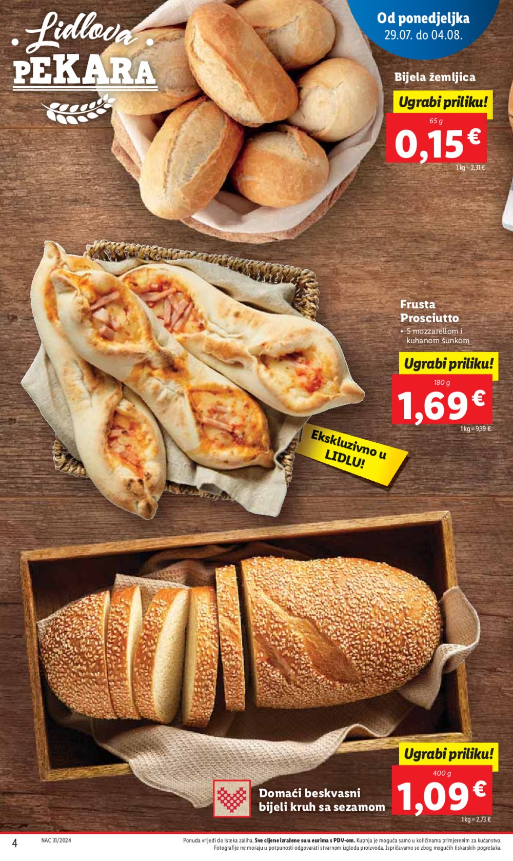 Lidl katalog Super ponuda od Ponedjeljka 29.07.-04.08.2024.
