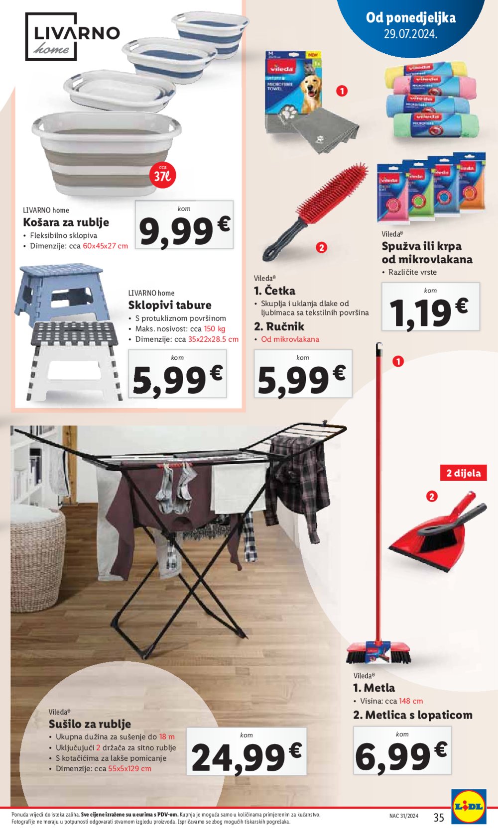 Lidl katalog Super ponuda od Ponedjeljka 29.07.-04.08.2024.