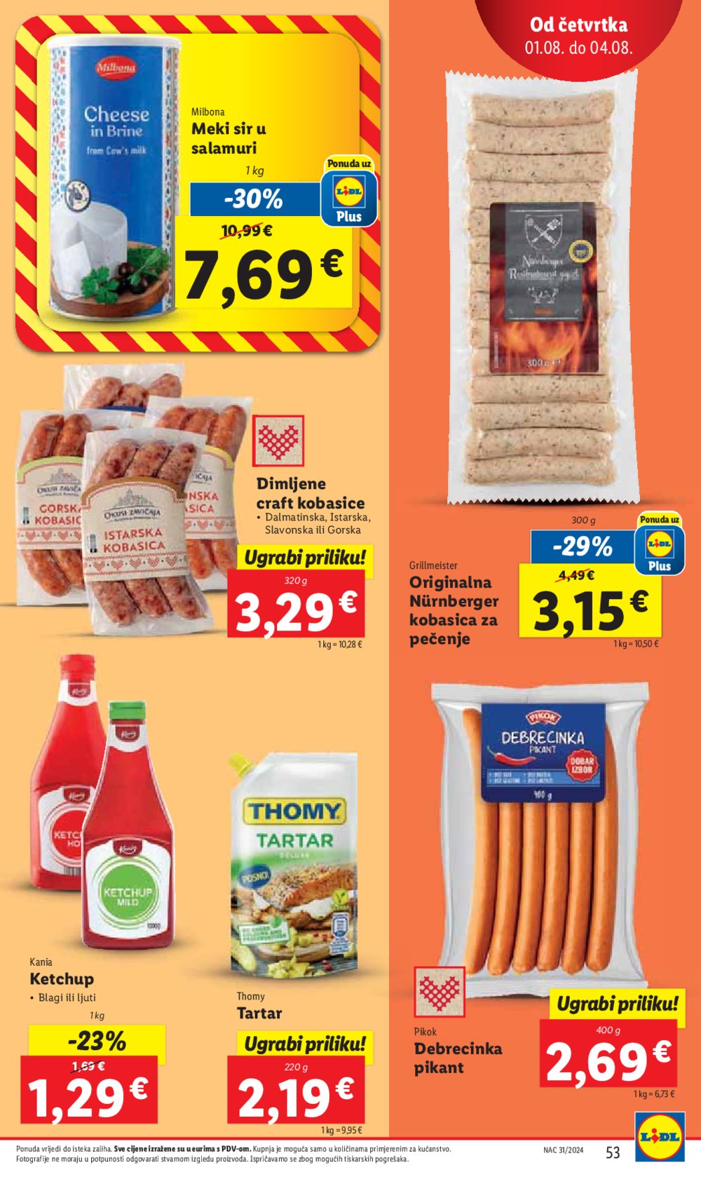 Lidl katalog Super ponuda od Ponedjeljka 29.07.-04.08.2024.