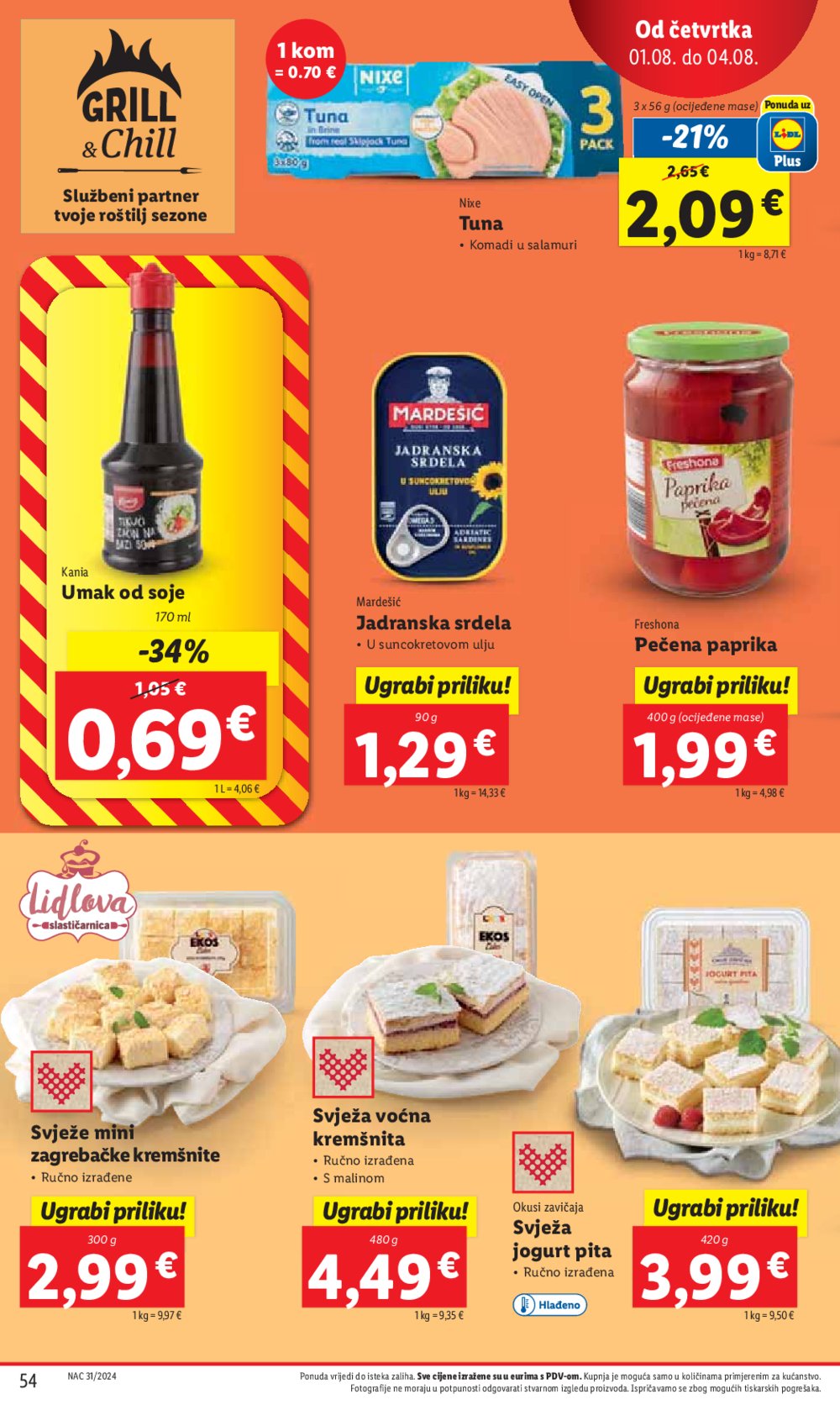 Lidl katalog Super ponuda od Ponedjeljka 29.07.-04.08.2024.