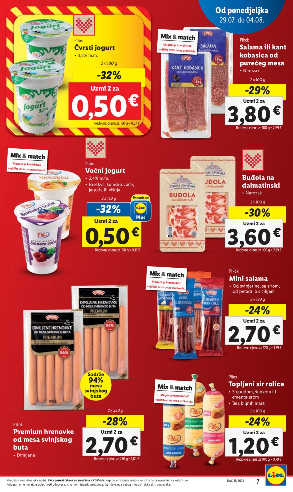 Lidl katalog Super ponuda od Ponedjeljka 29.07.-04.08.2024.