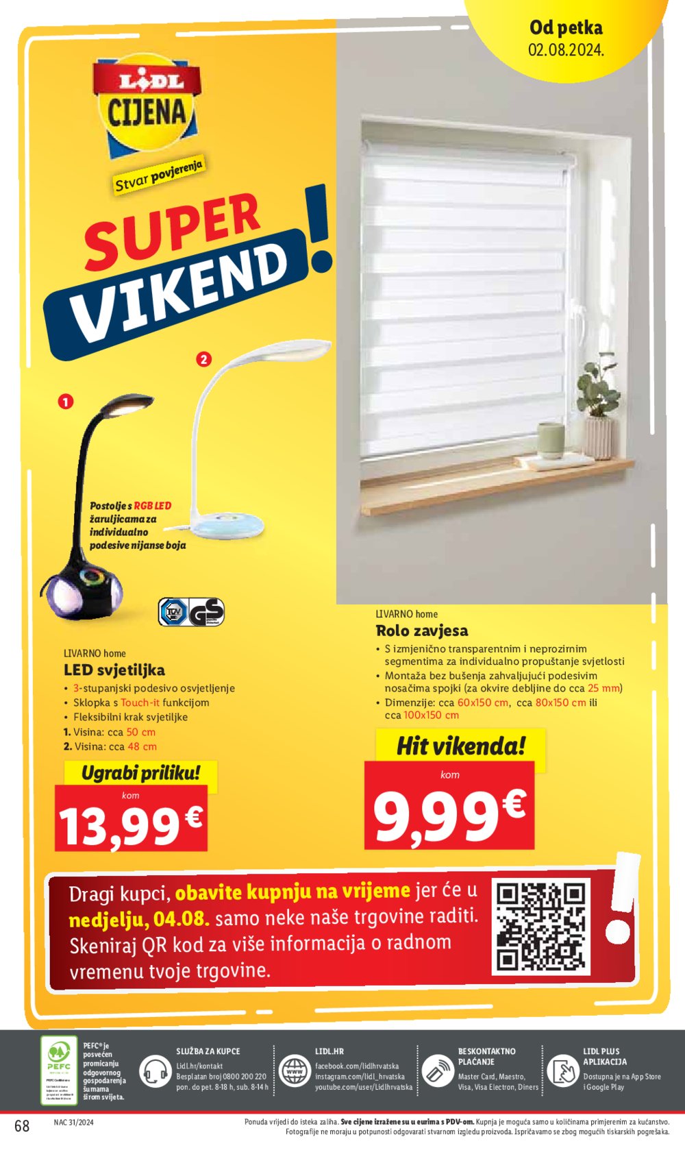 Lidl katalog Super ponuda od Ponedjeljka 29.07.-04.08.2024.