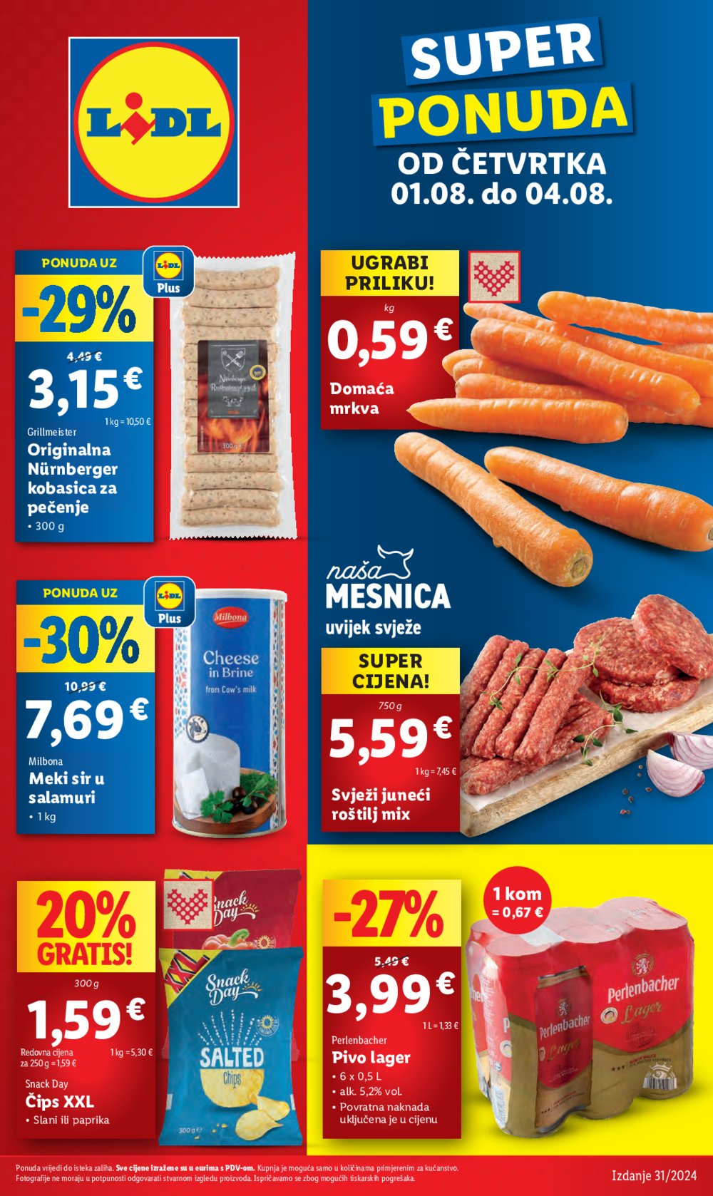 Lidl katalog Super ponuda od četvrtka 01.08.-04.08.2024.