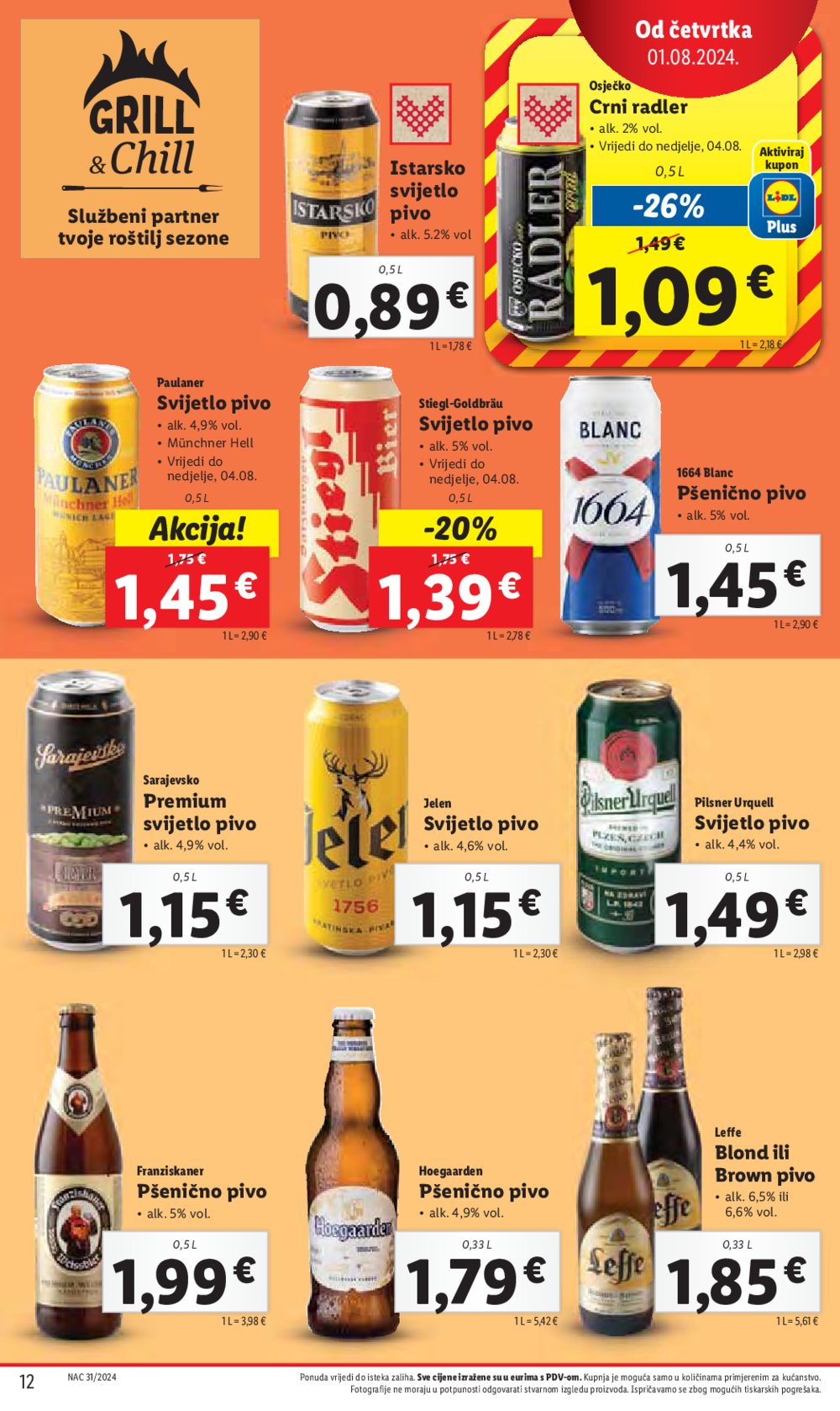 Lidl katalog Super ponuda od četvrtka 01.08.-04.08.2024.
