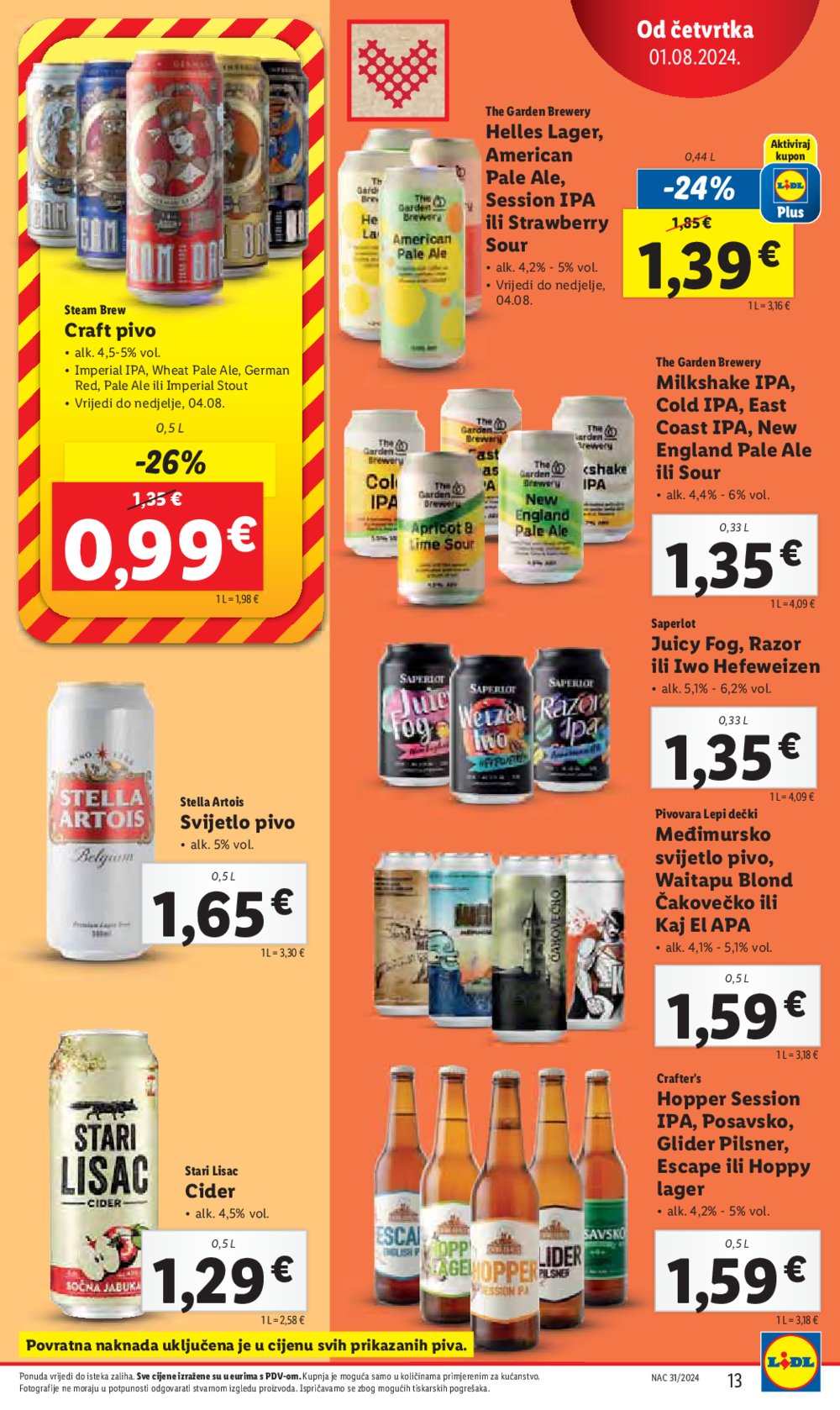 Lidl katalog Super ponuda od četvrtka 01.08.-04.08.2024.