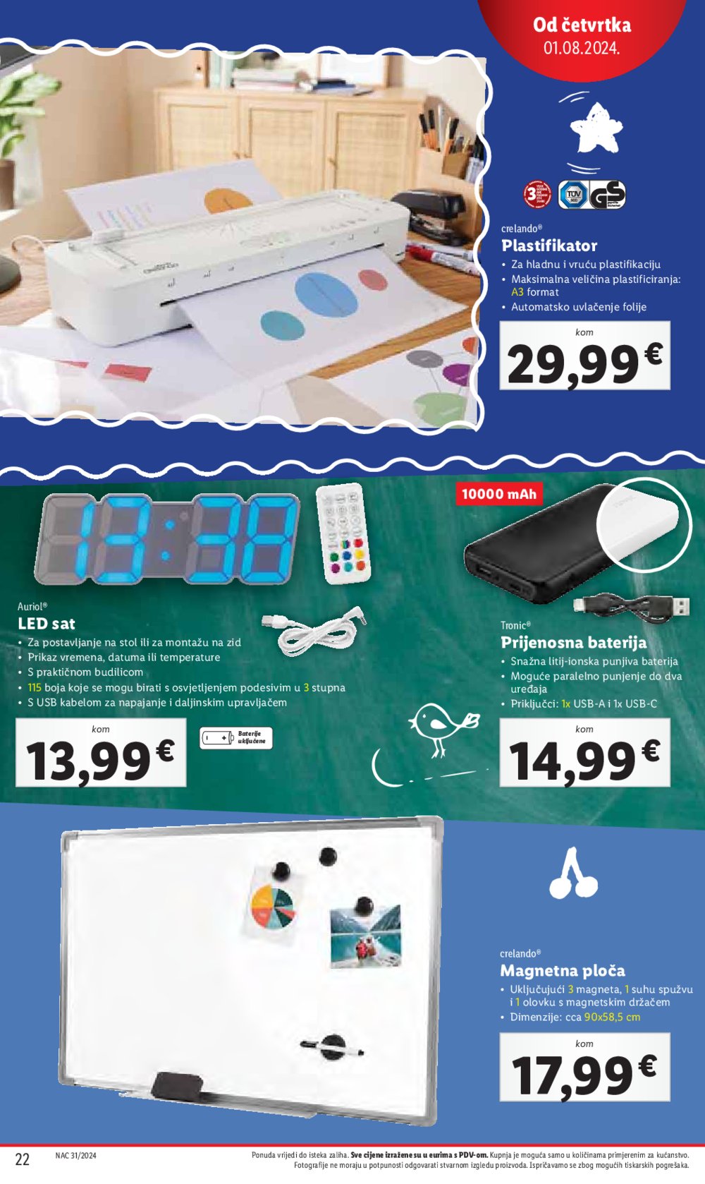 Lidl katalog Super ponuda od četvrtka 01.08.-04.08.2024.